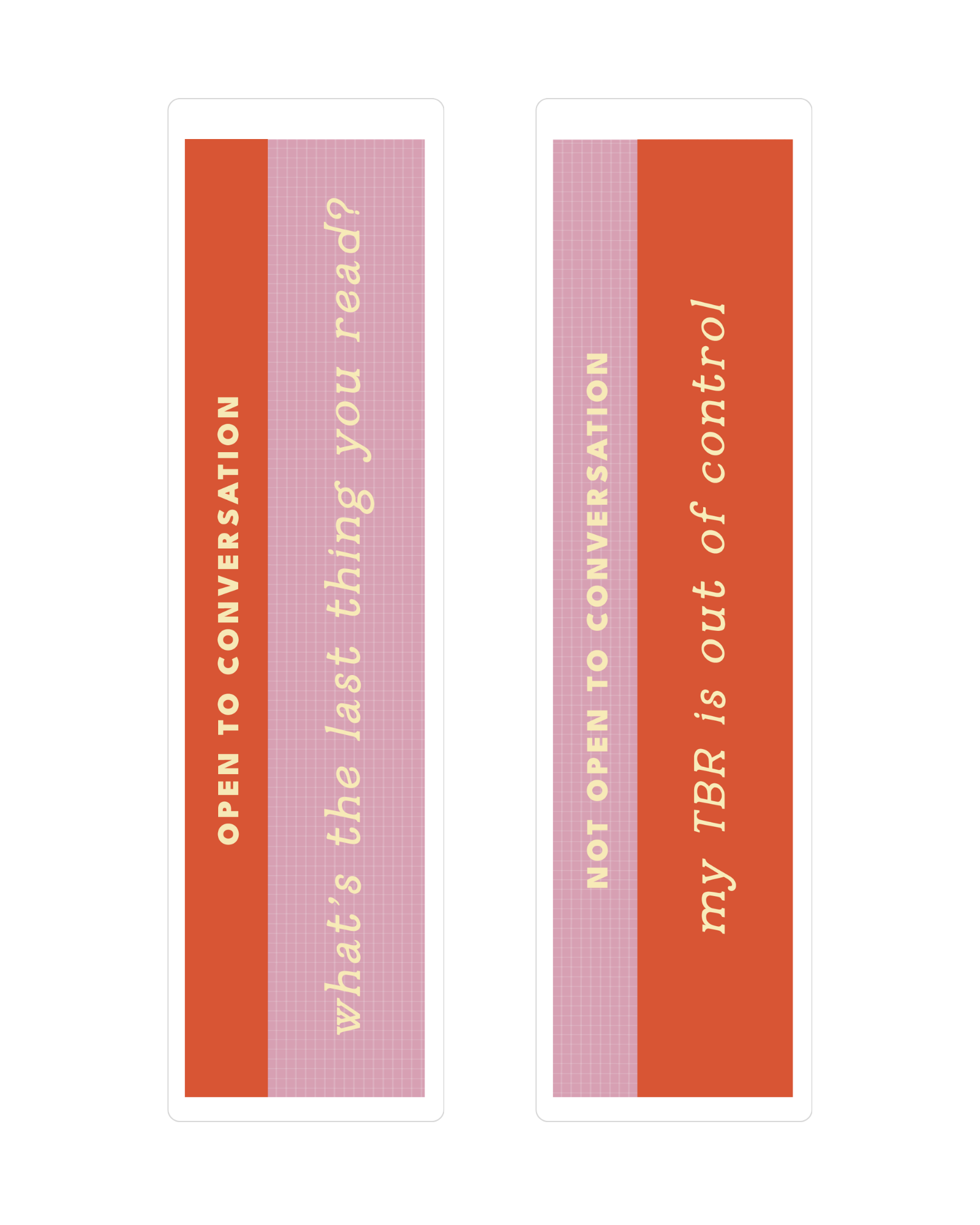 "TBR List" Conversation Bookmark