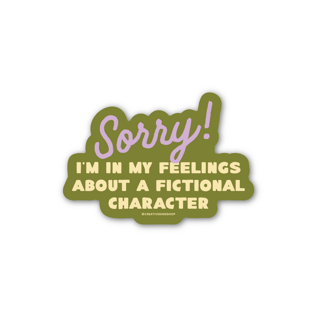 Sorry! Fictional Character Vinyl Sticker
