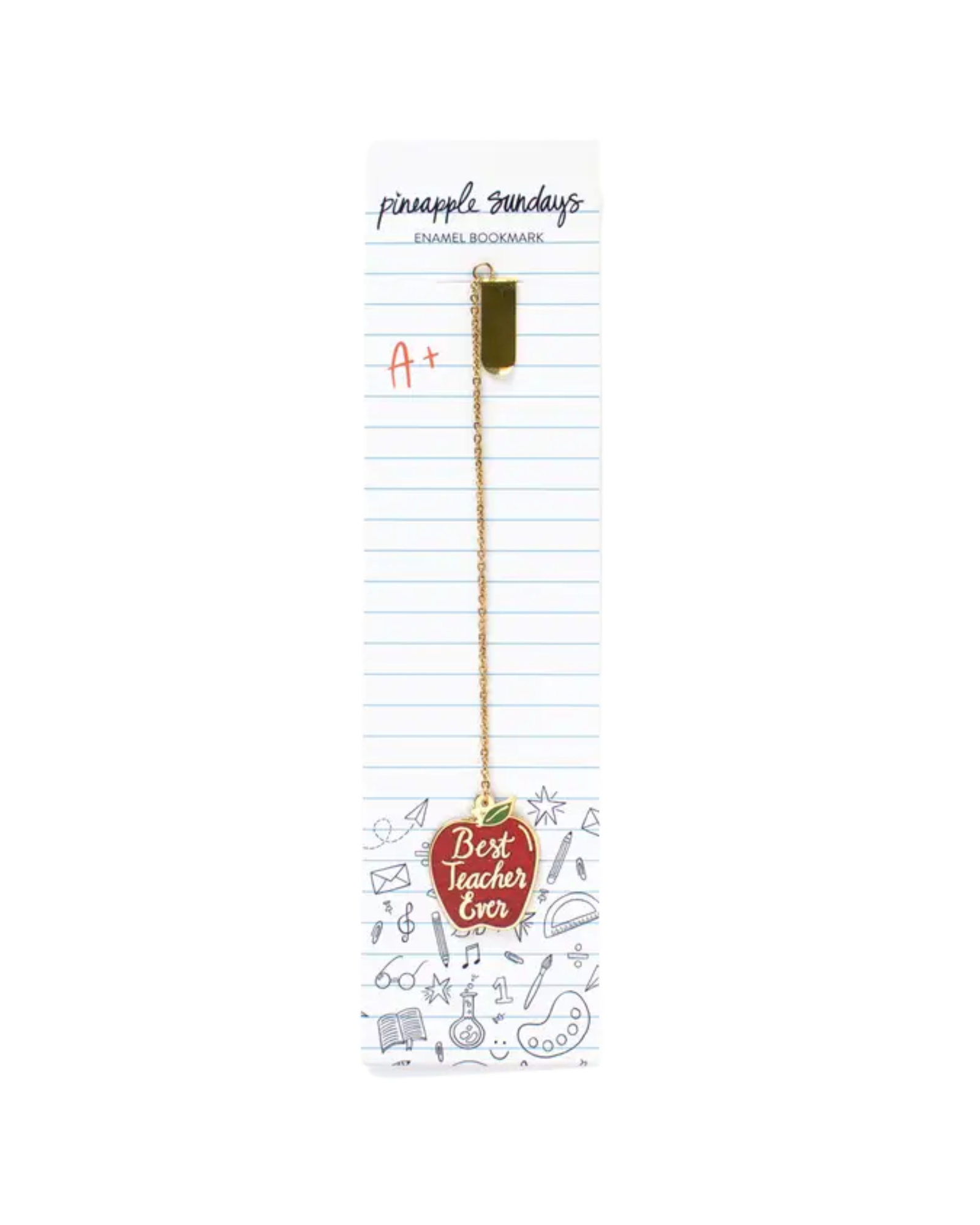 Best Teacher Ever Enamel Bookmark