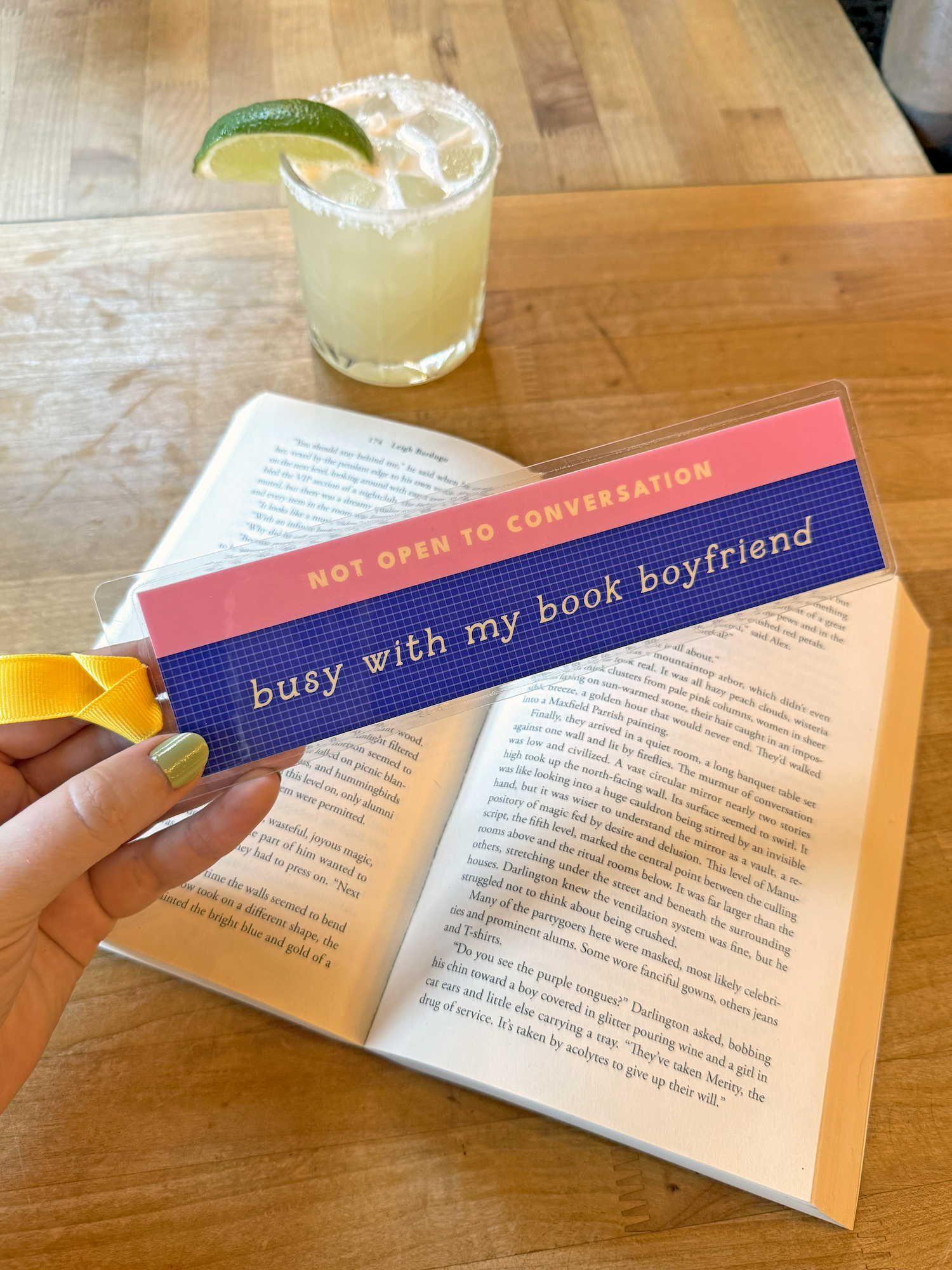 "Book Boyfriend" Conversation Bookmark