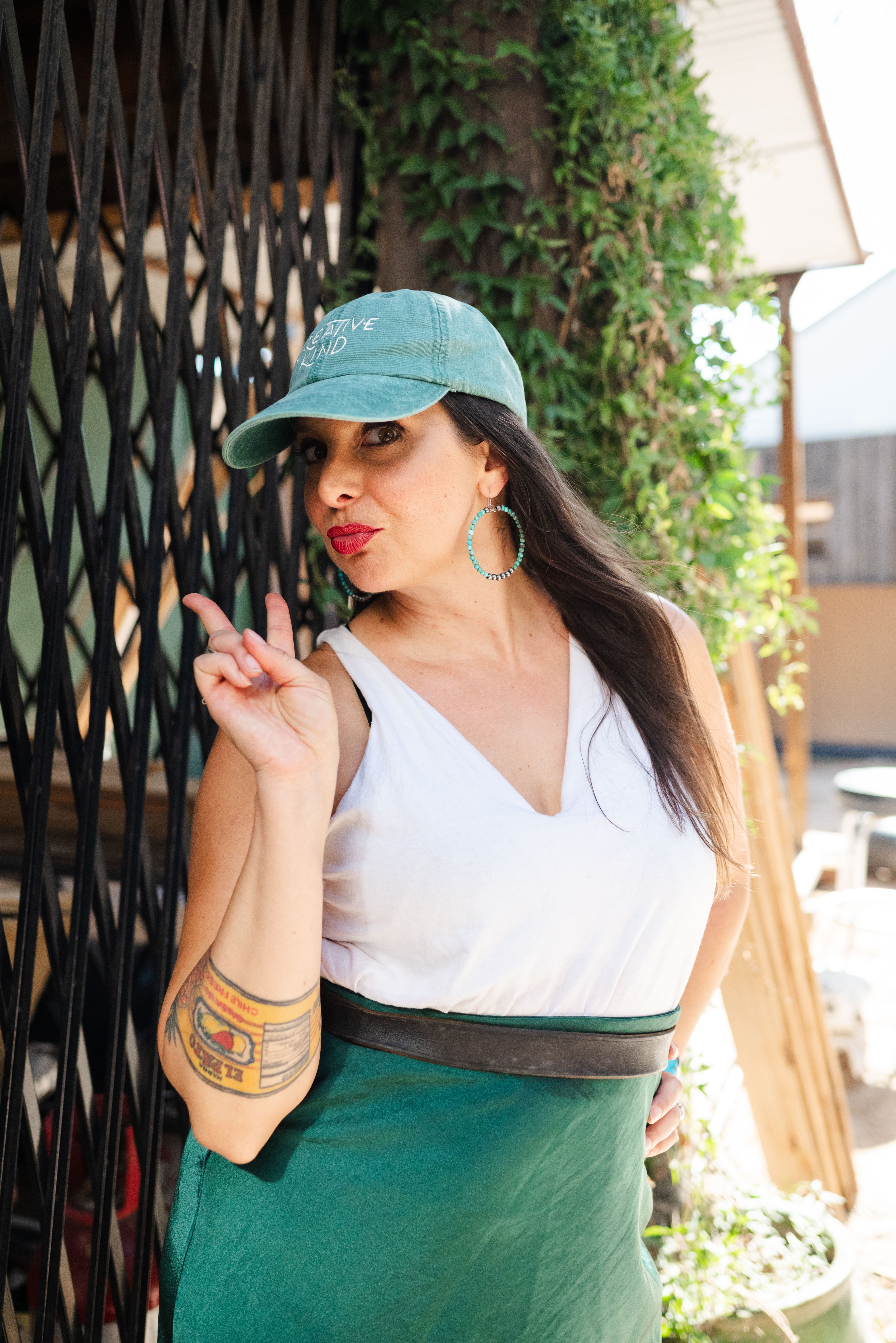 Creative Kind Tucson Saguaro Dad Hat | Forest Green