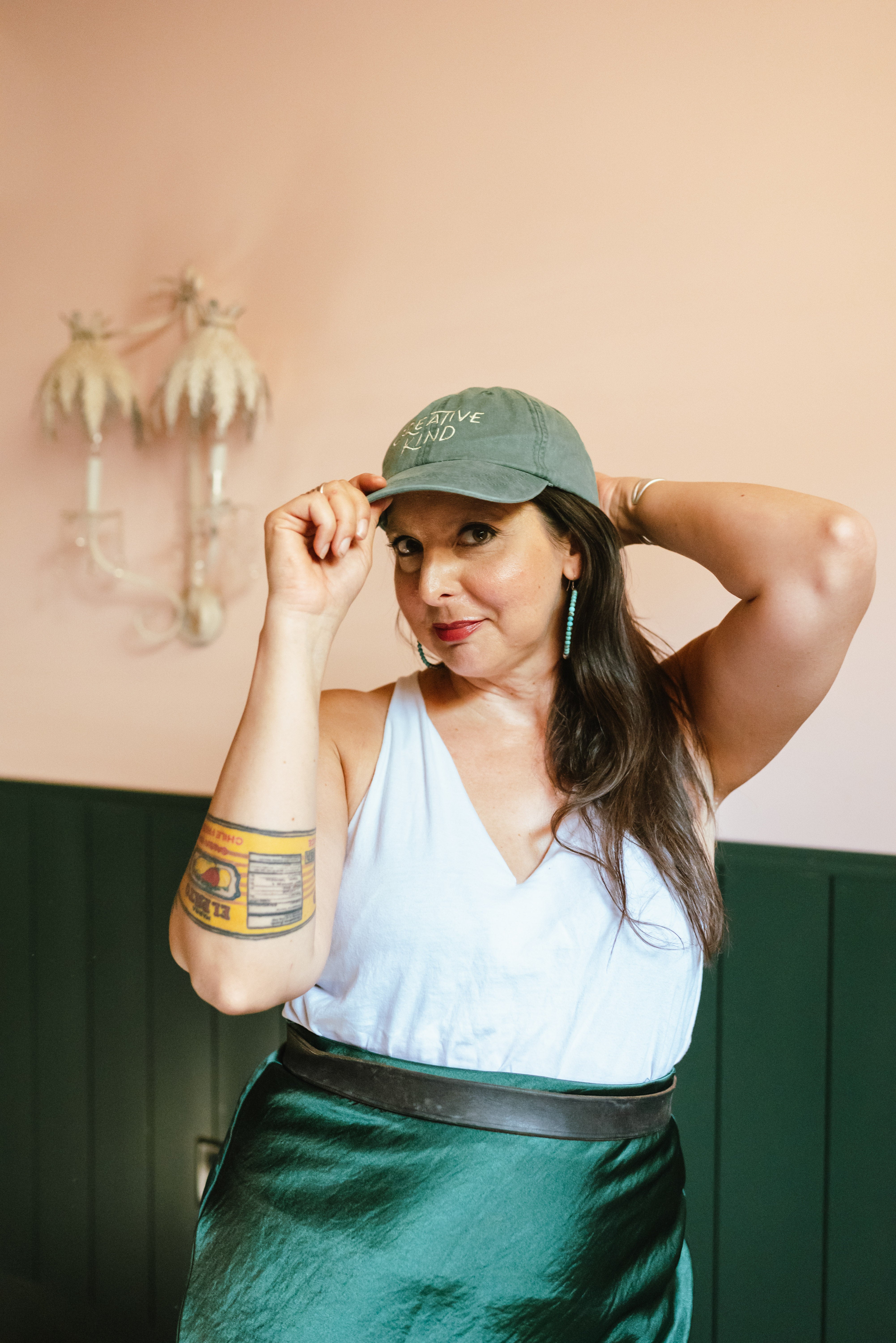 Creative Kind Tucson Saguaro Dad Hat | Forest Green
