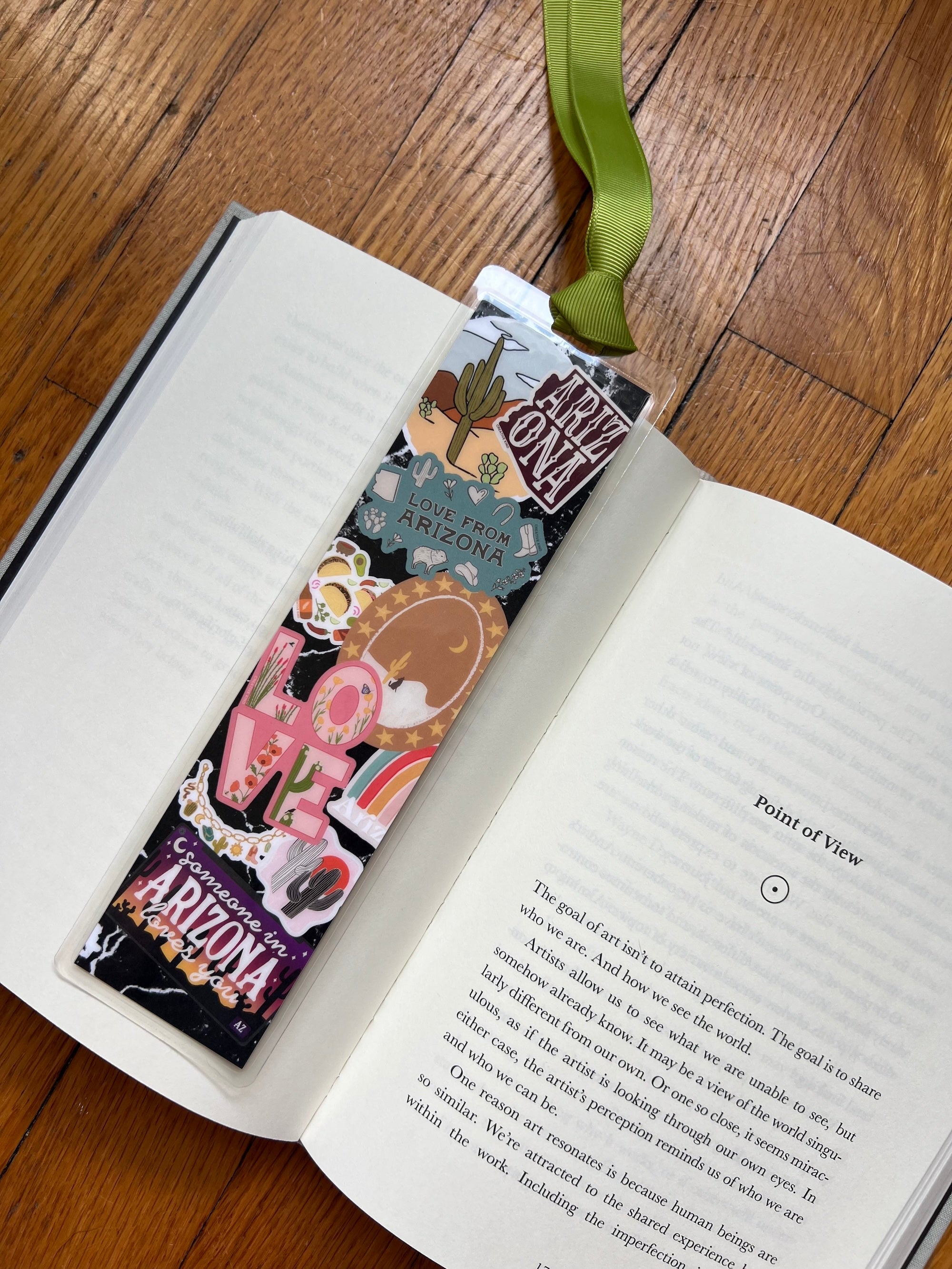 Arizona Notebook Laminated Bookmark with Ribbon