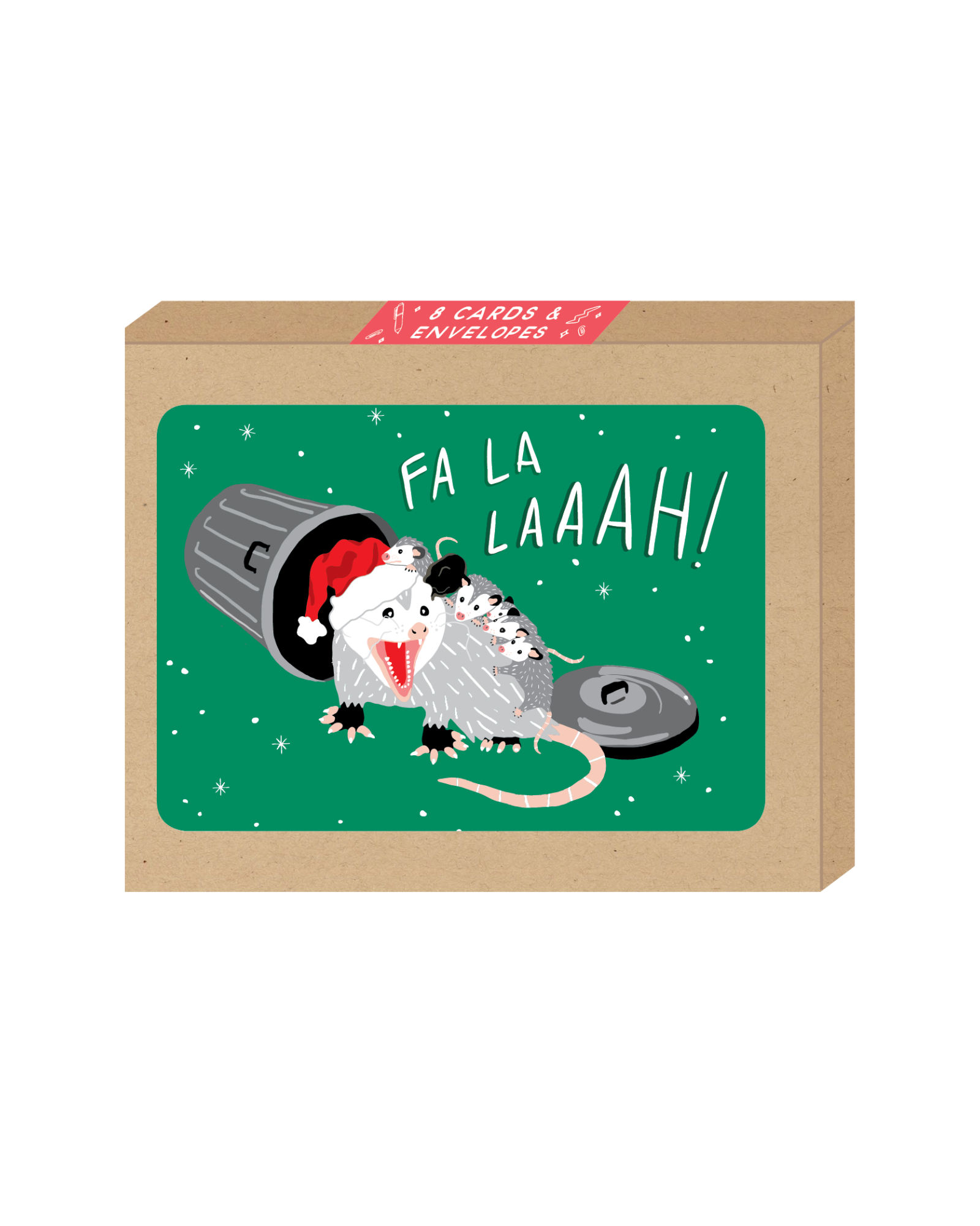 Fa La Possum Greeting Card Boxed Set of 8