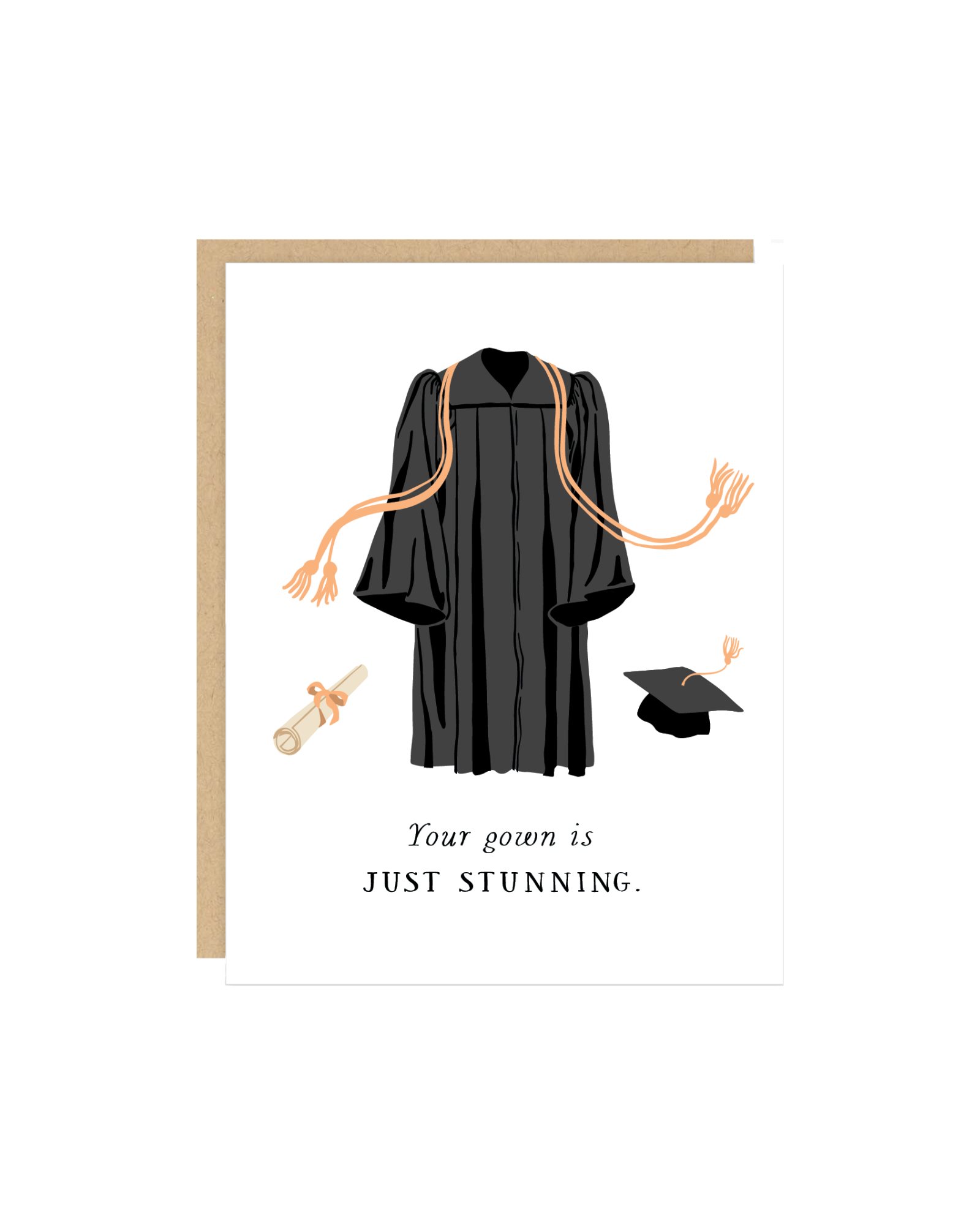 Stunning Gown Graduation Greeting Card