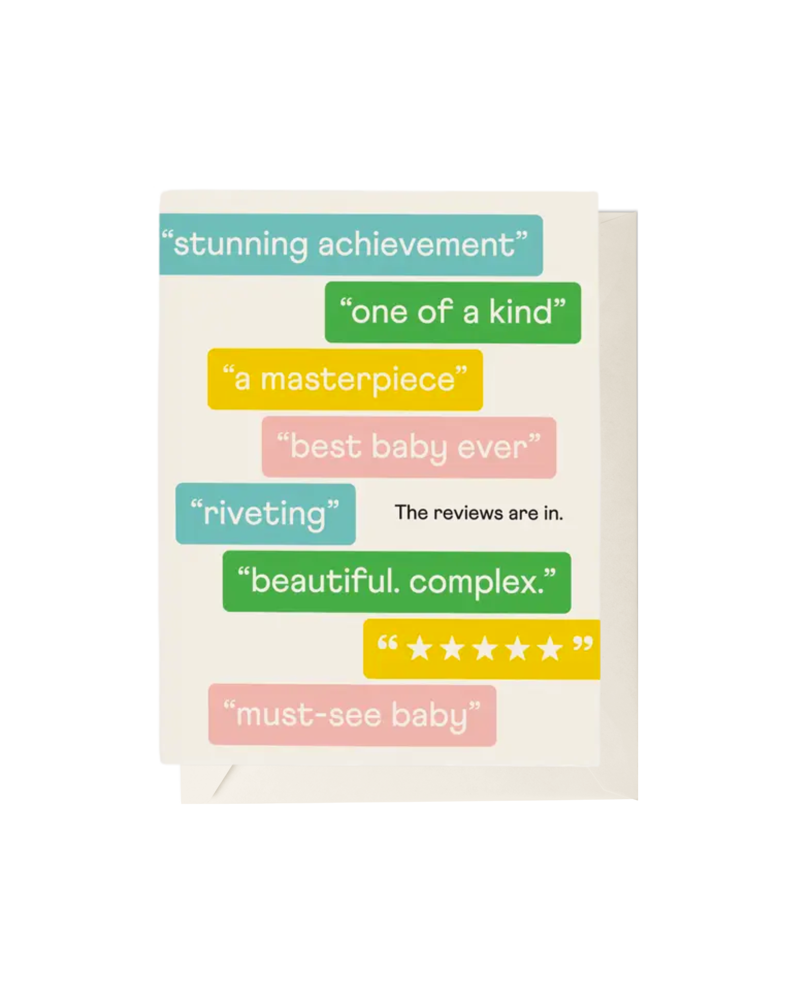 Baby Reviews Greeting Card