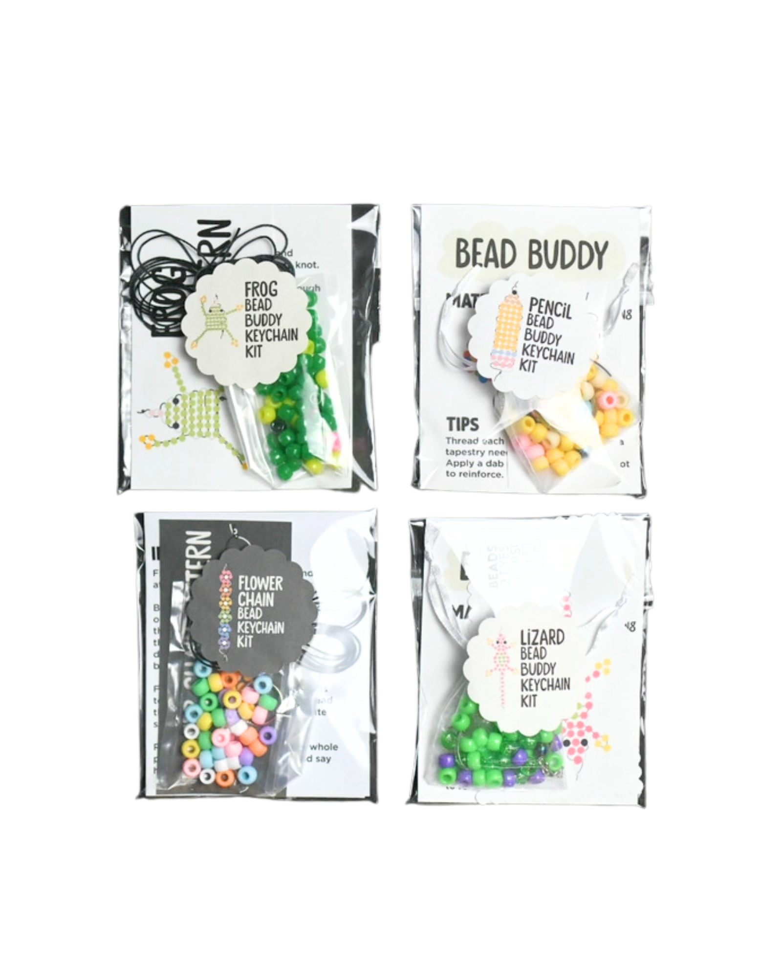 Flower Chain Bead Buddy Keychain Kit