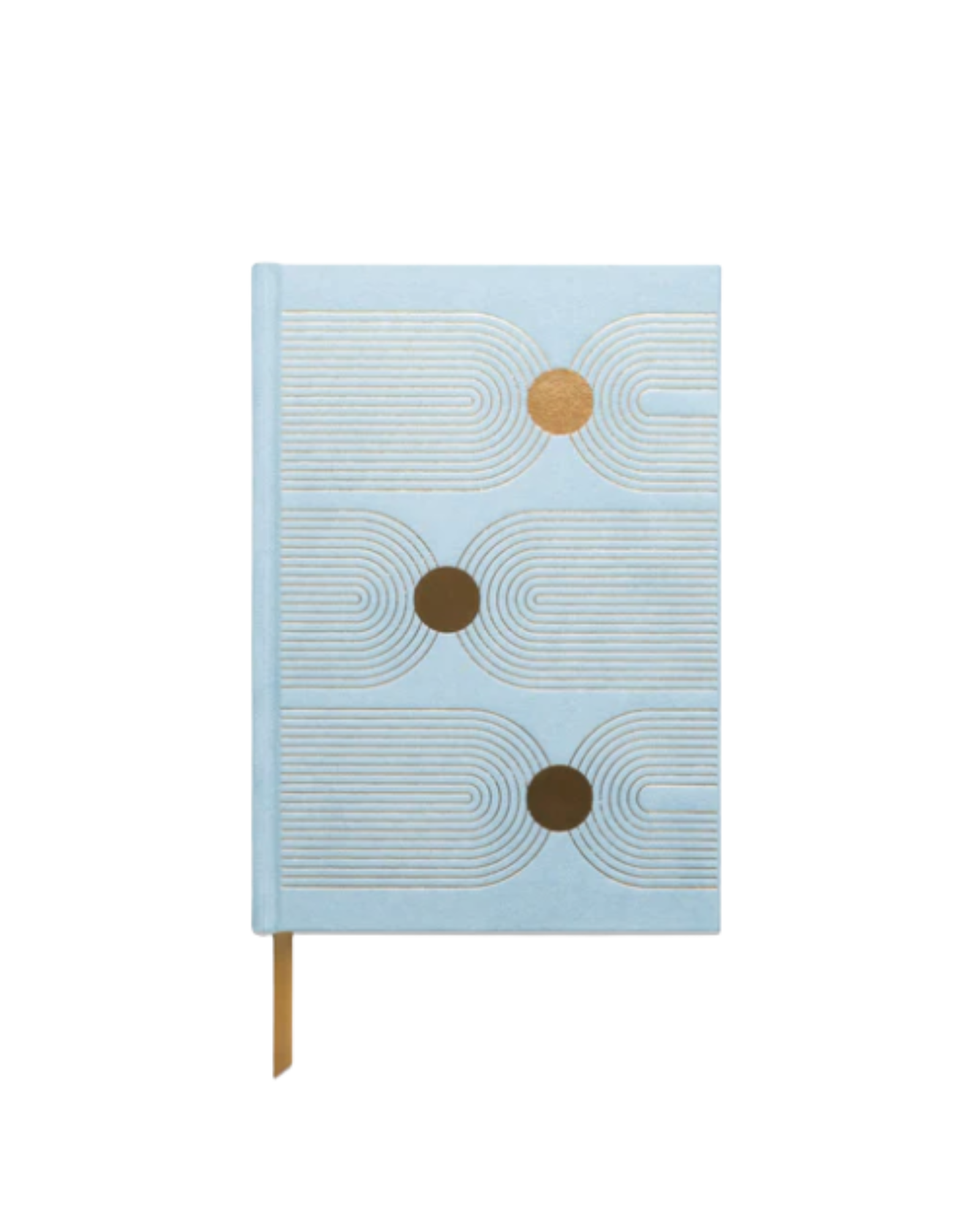 Blue Arch Dot Metallic Suede Journal