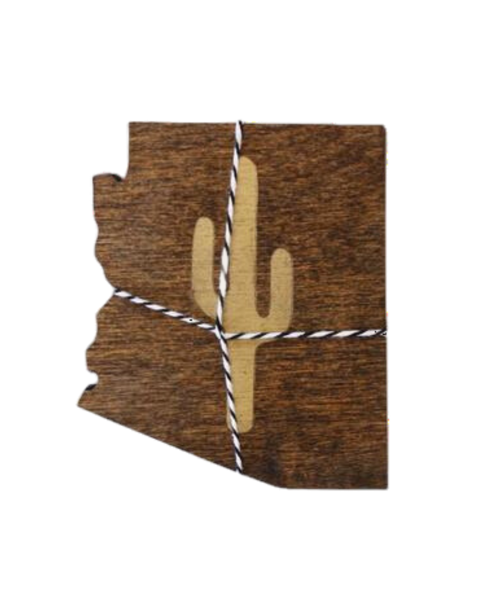 Wood Arizona Cactus Coasters (Set of 4)