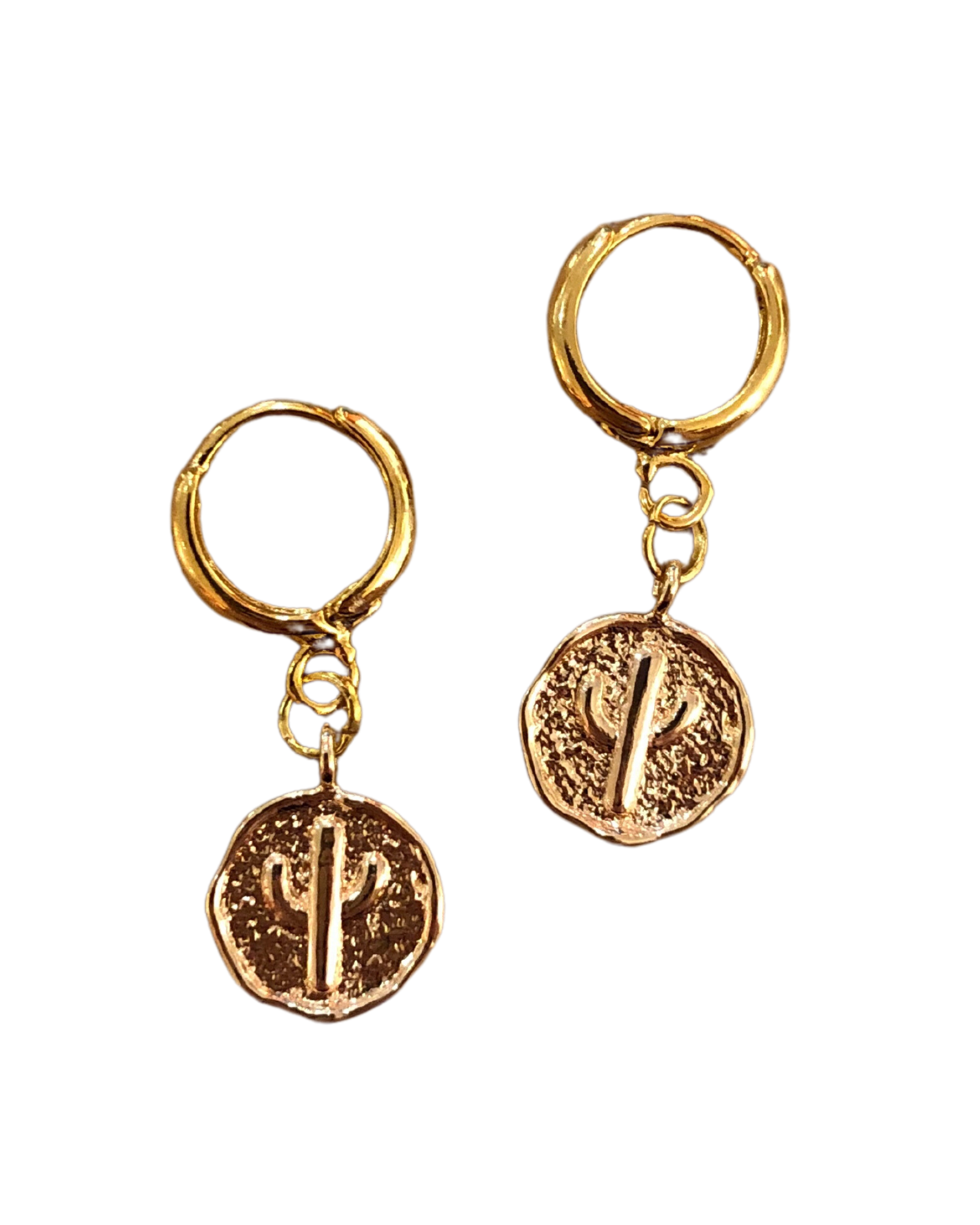 Cactus Huggie Earrings