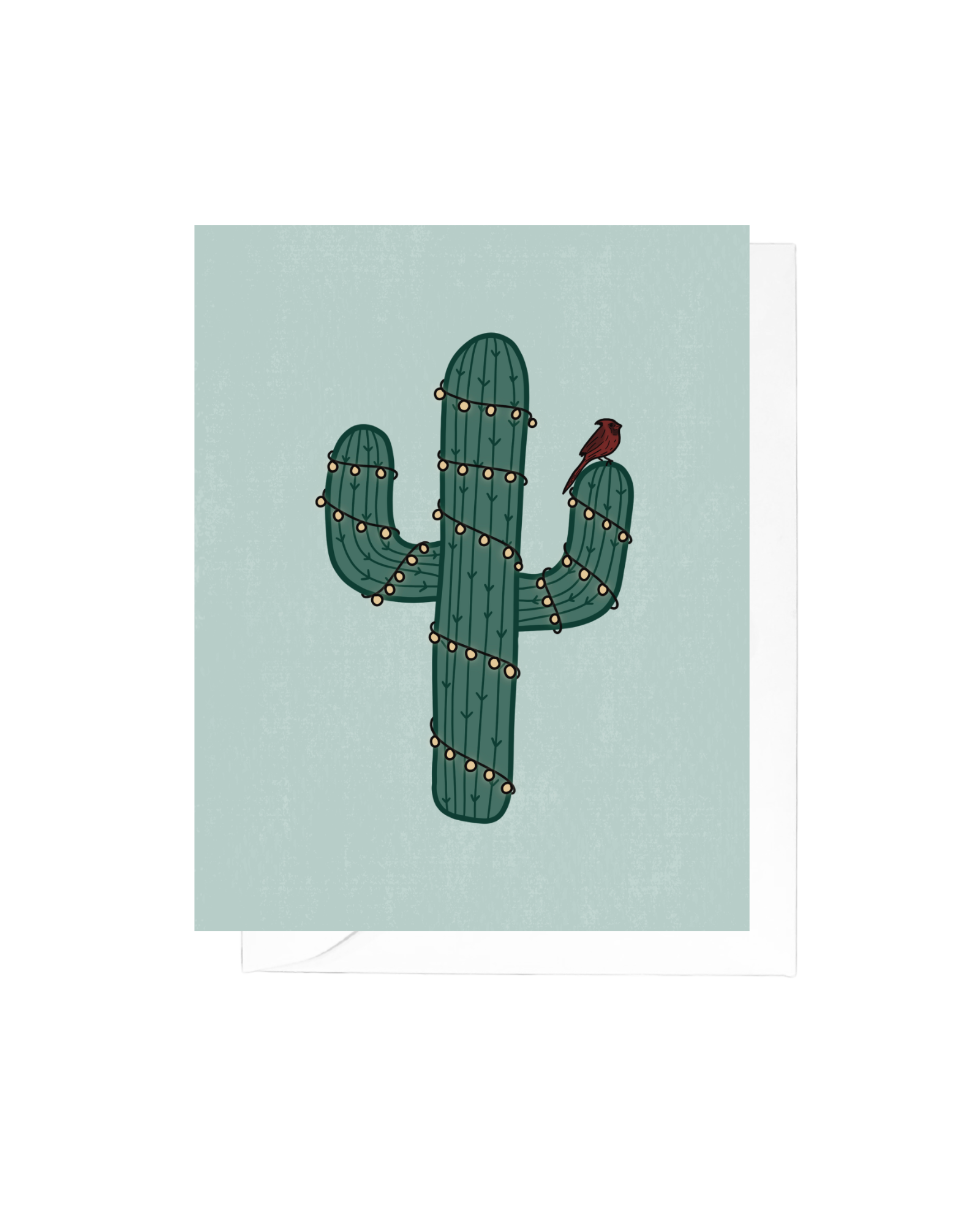 Cardinal Christmas Cactus Greeting Card Box Set of 8