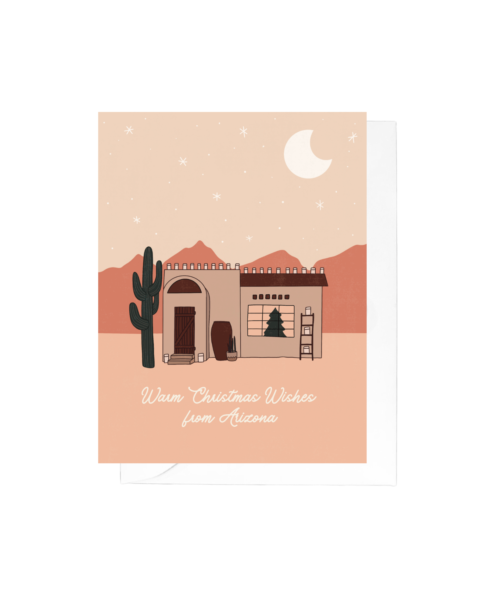 Warm Christmas Wishes from Arizona Greeting Card