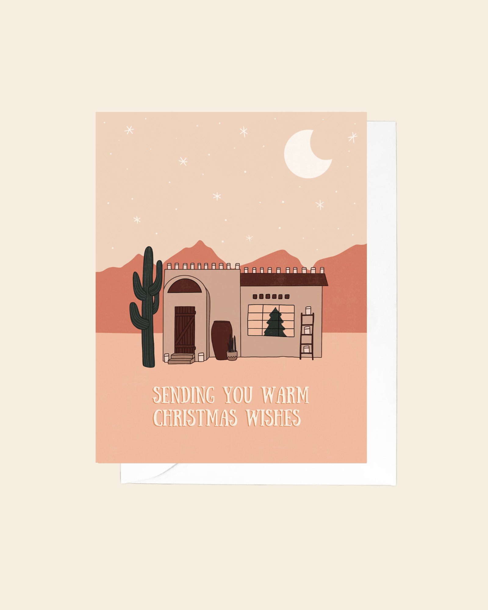 Warm Christmas Wishes Greeting Card
