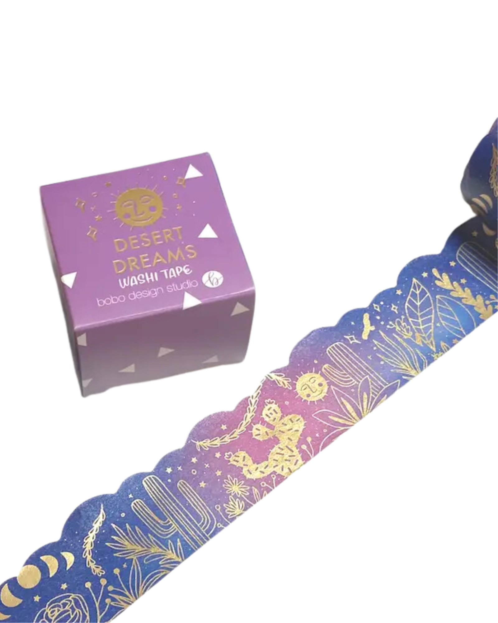 Desert Dreams - Gold Foil Cloud Cut Washi Tape