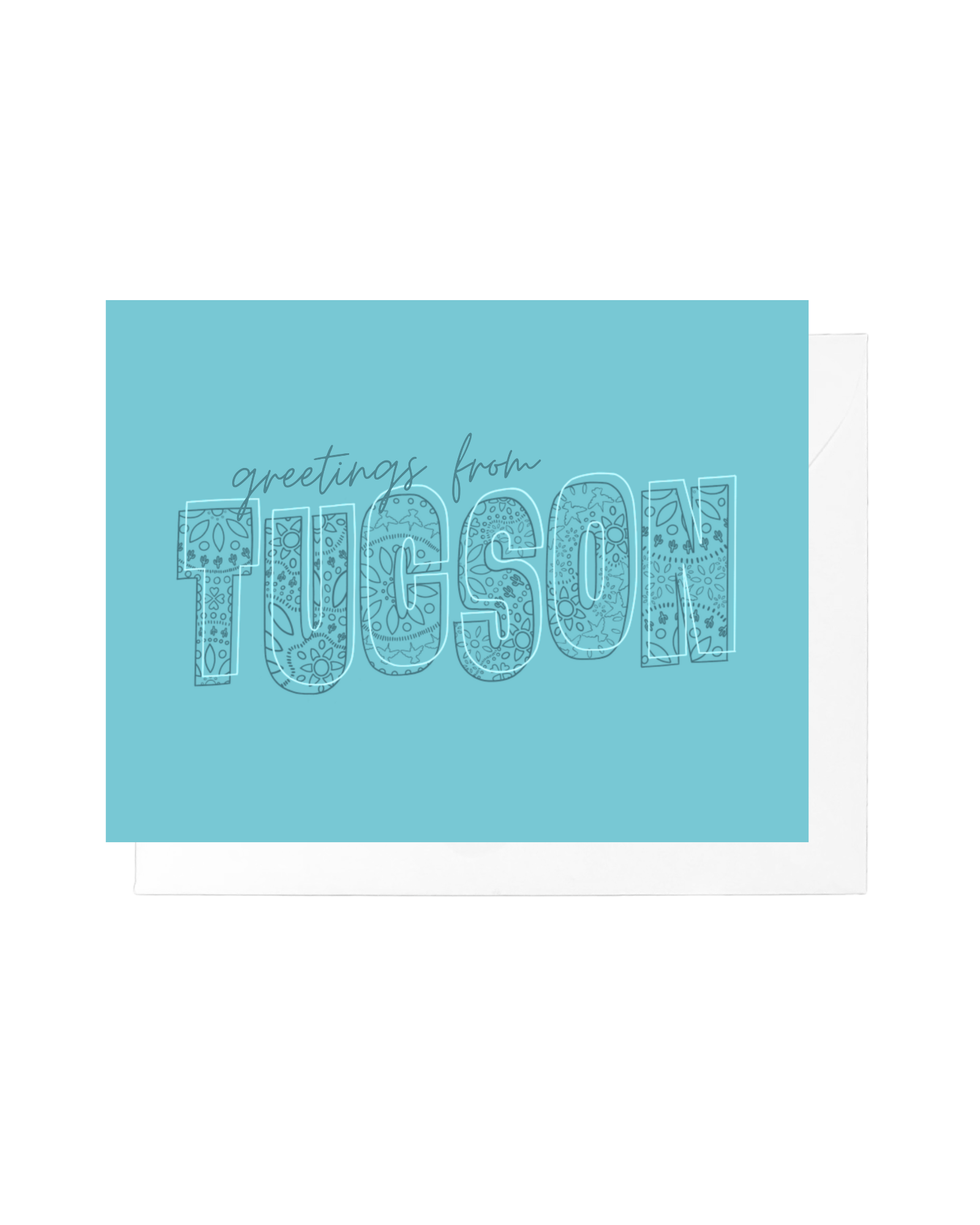 Greetings from Tucson Papel Picado Greeting Card
