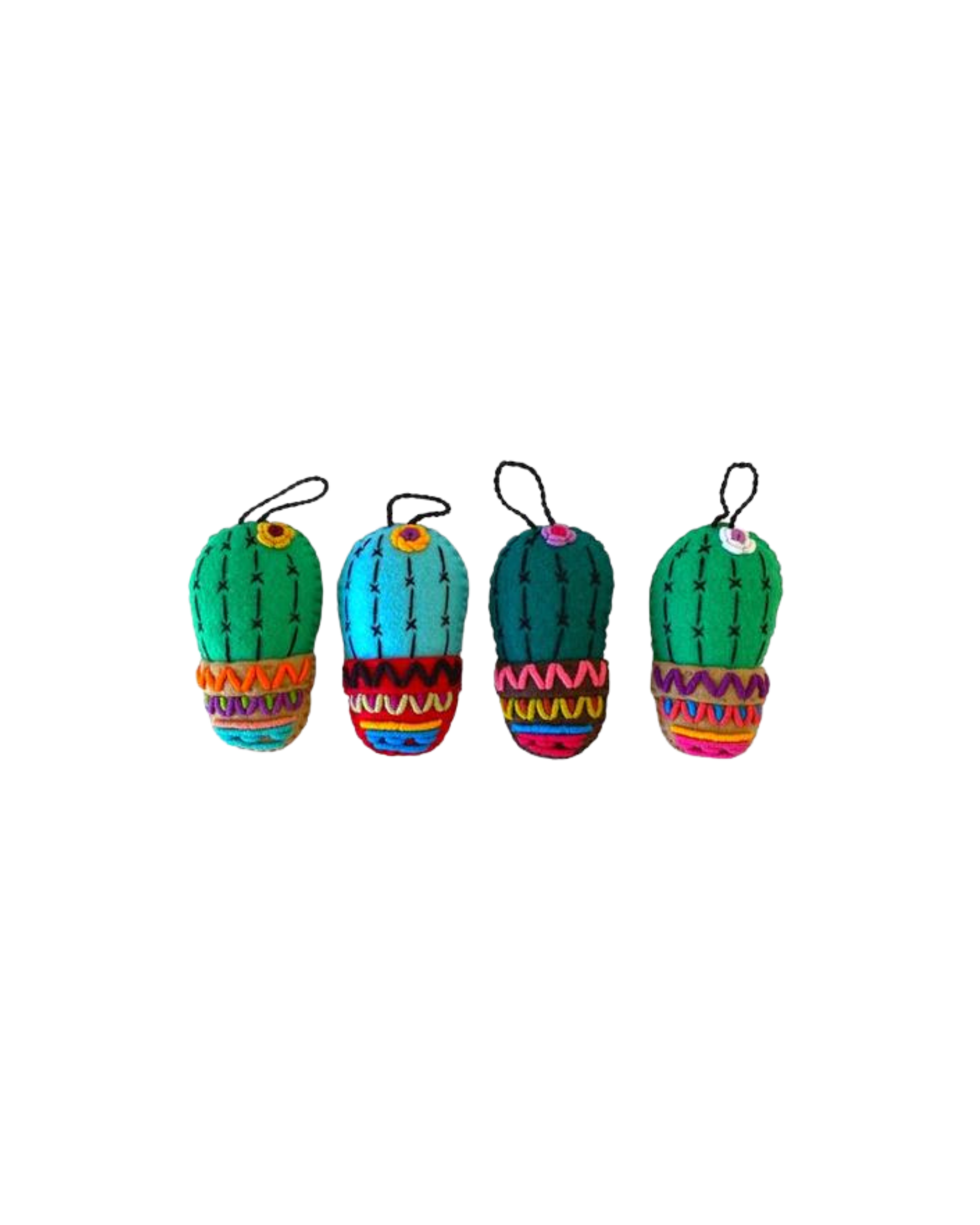 Cactus Embroidered Ornament