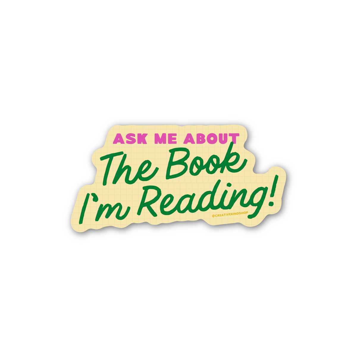 Book I'm Reading Vinyl Sticker