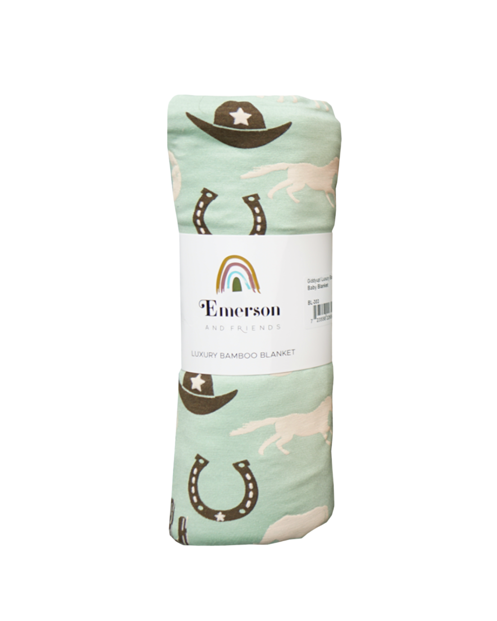 Giddy up blanket packaging