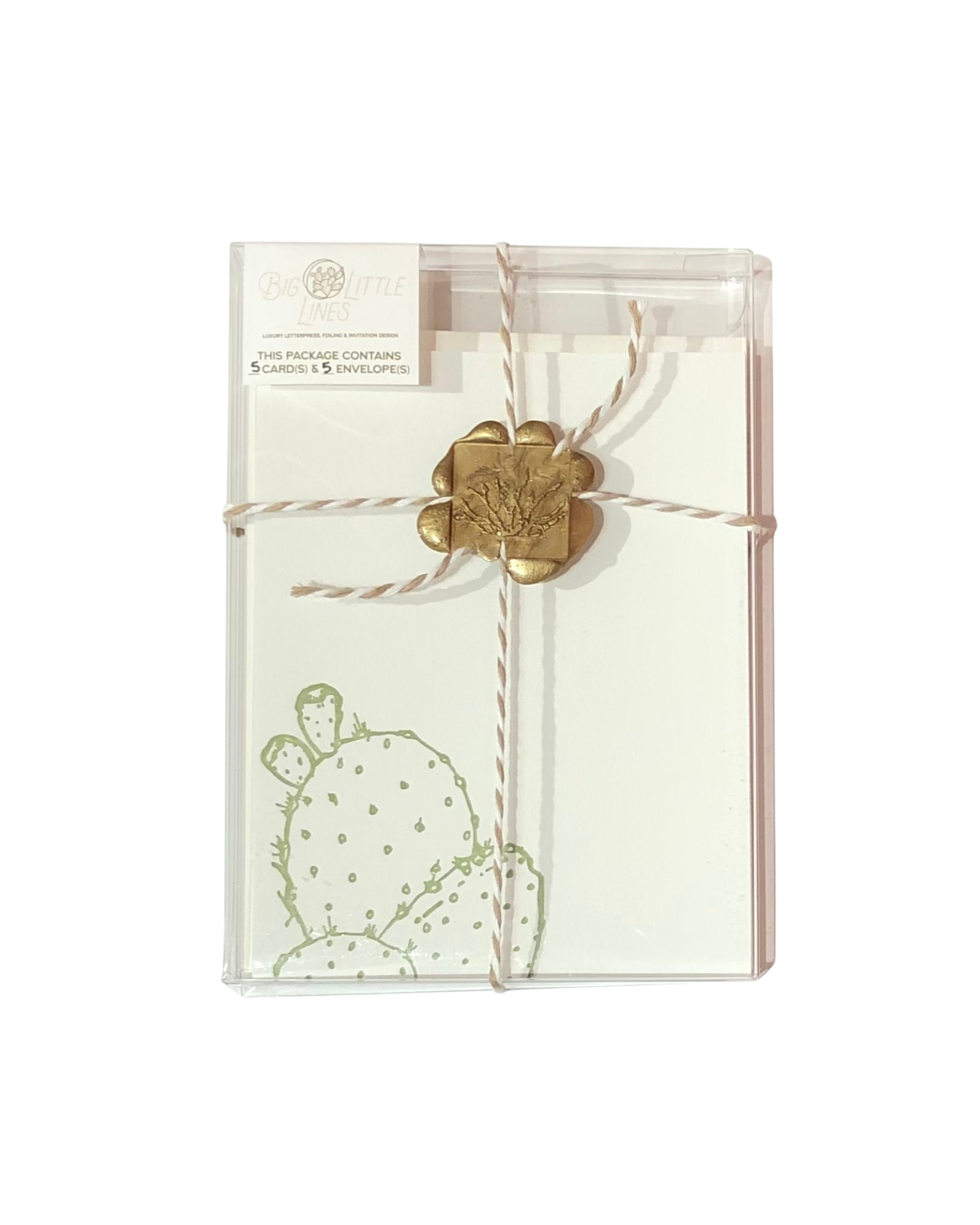 Prickly Pear Letterpress Card Box Set