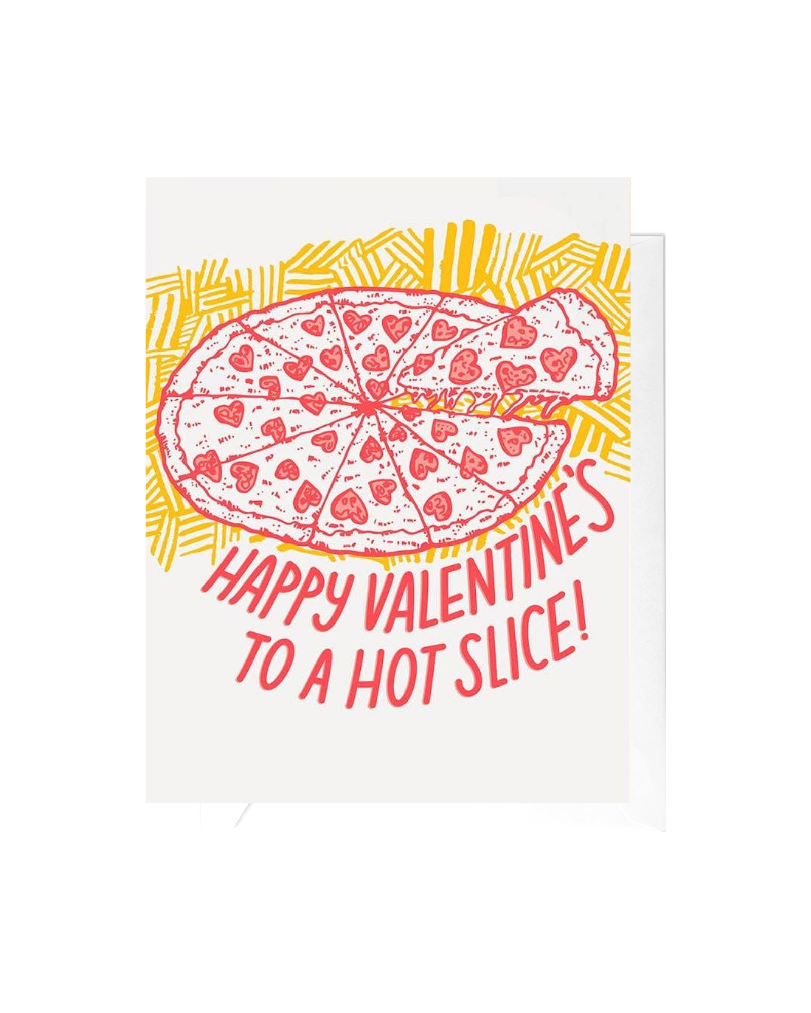 Hot Slice Valentine's Day Greeting Card