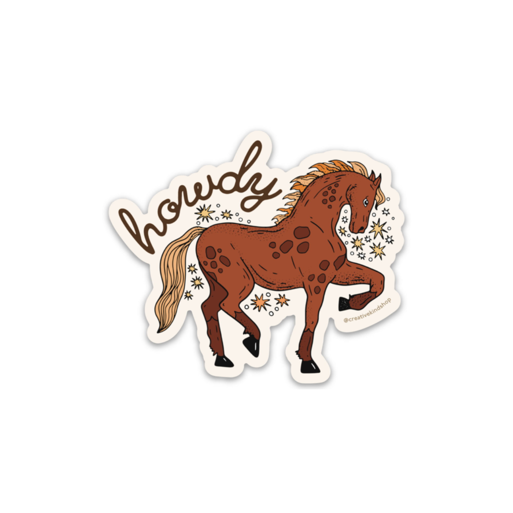 Howdy Horse Vinyl Sticker