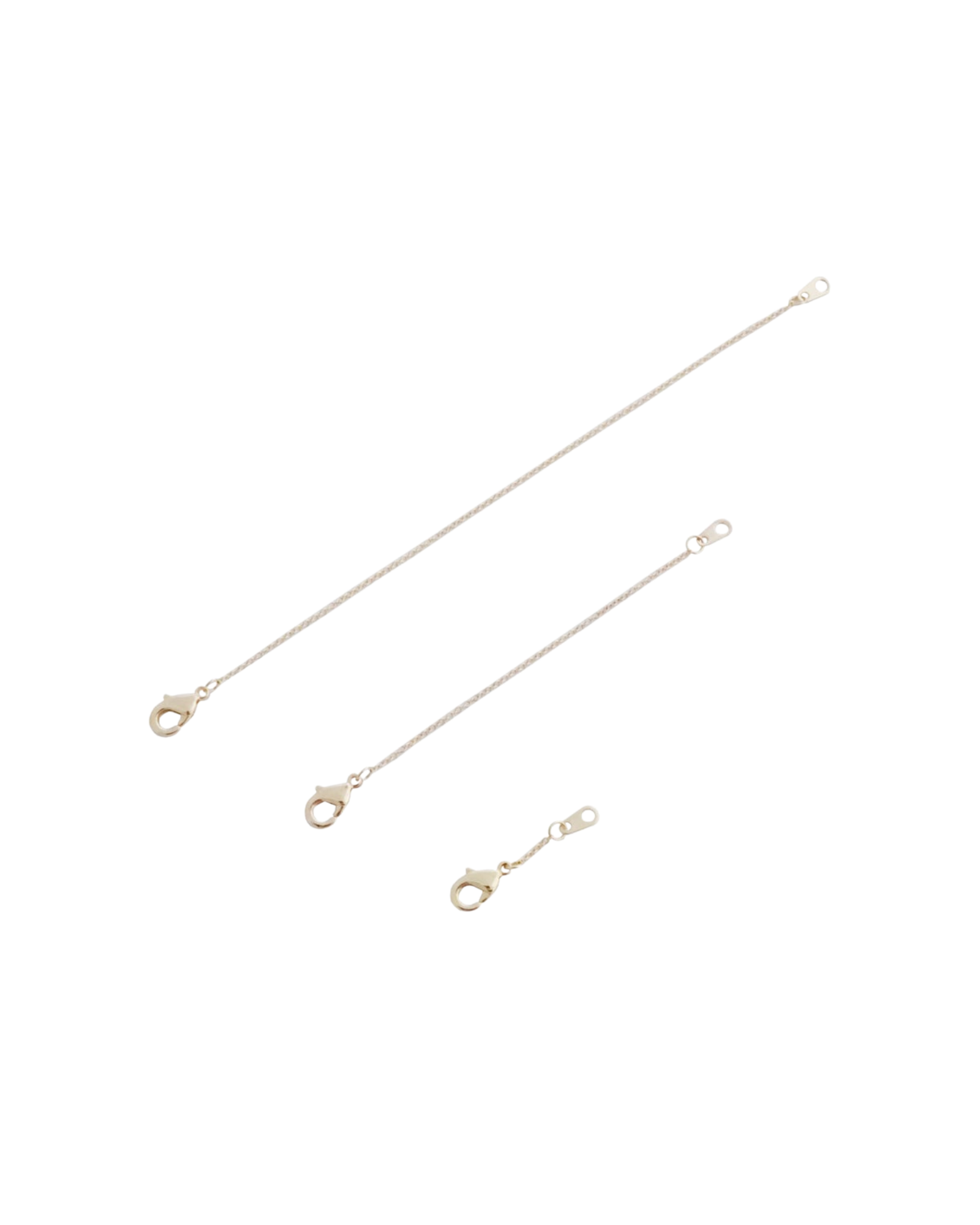 Necklace Extender Set (2", 4", 6") - Gold