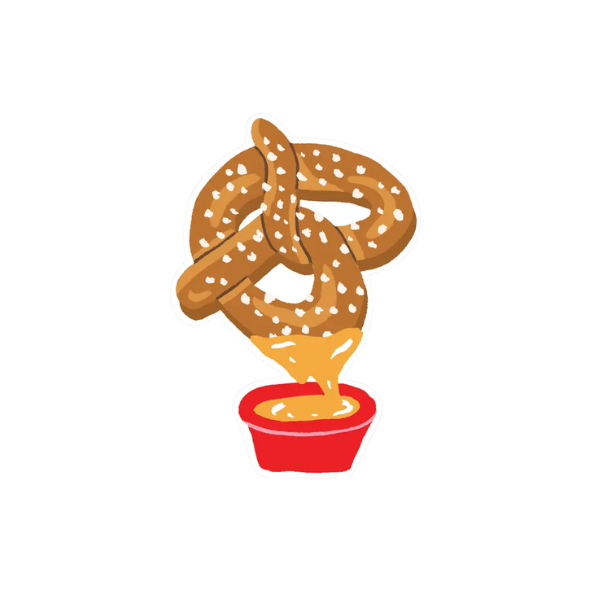 Pretzel Vinyl Sticker