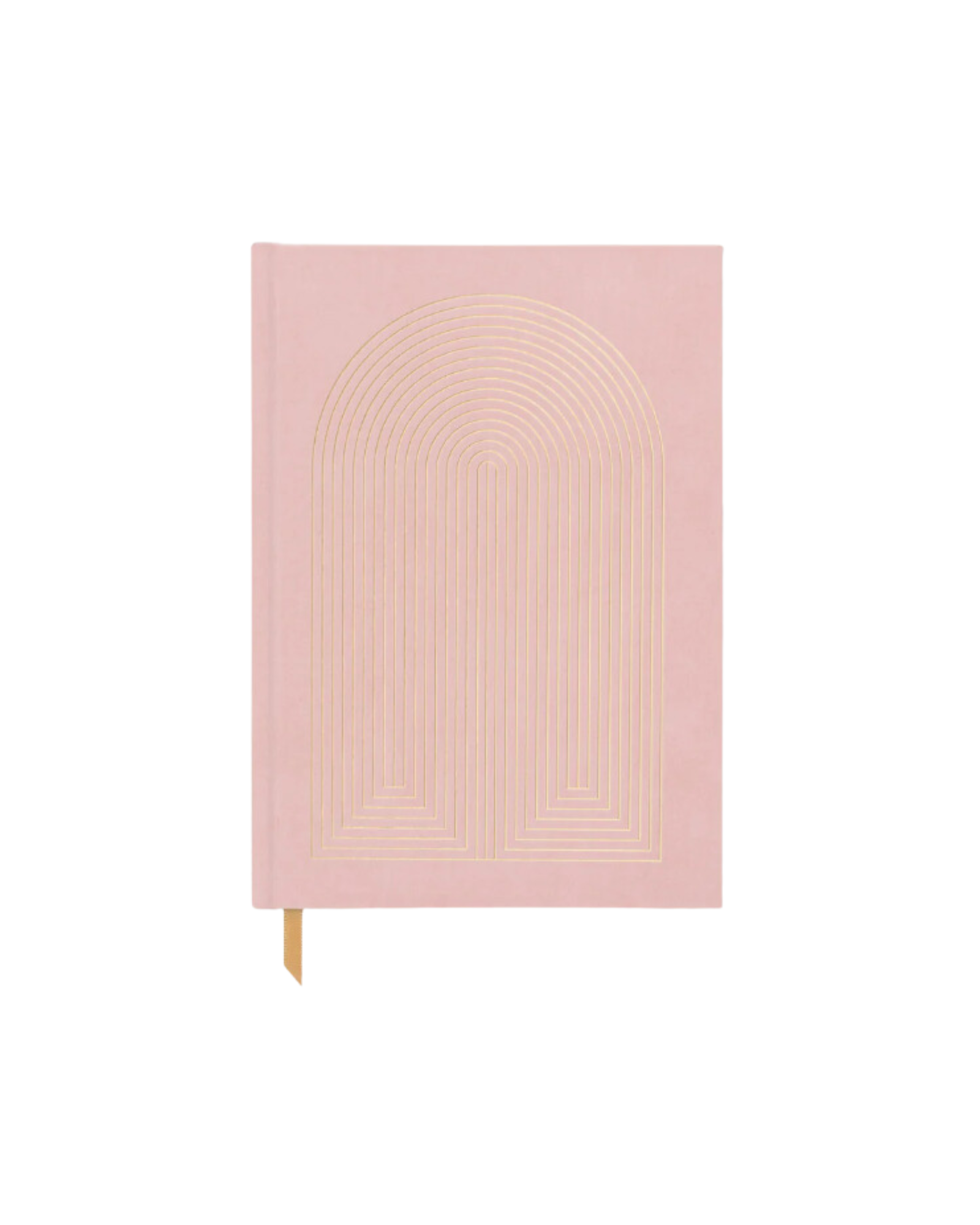 Pink Radiant Rainbow Metallic Suede Journal