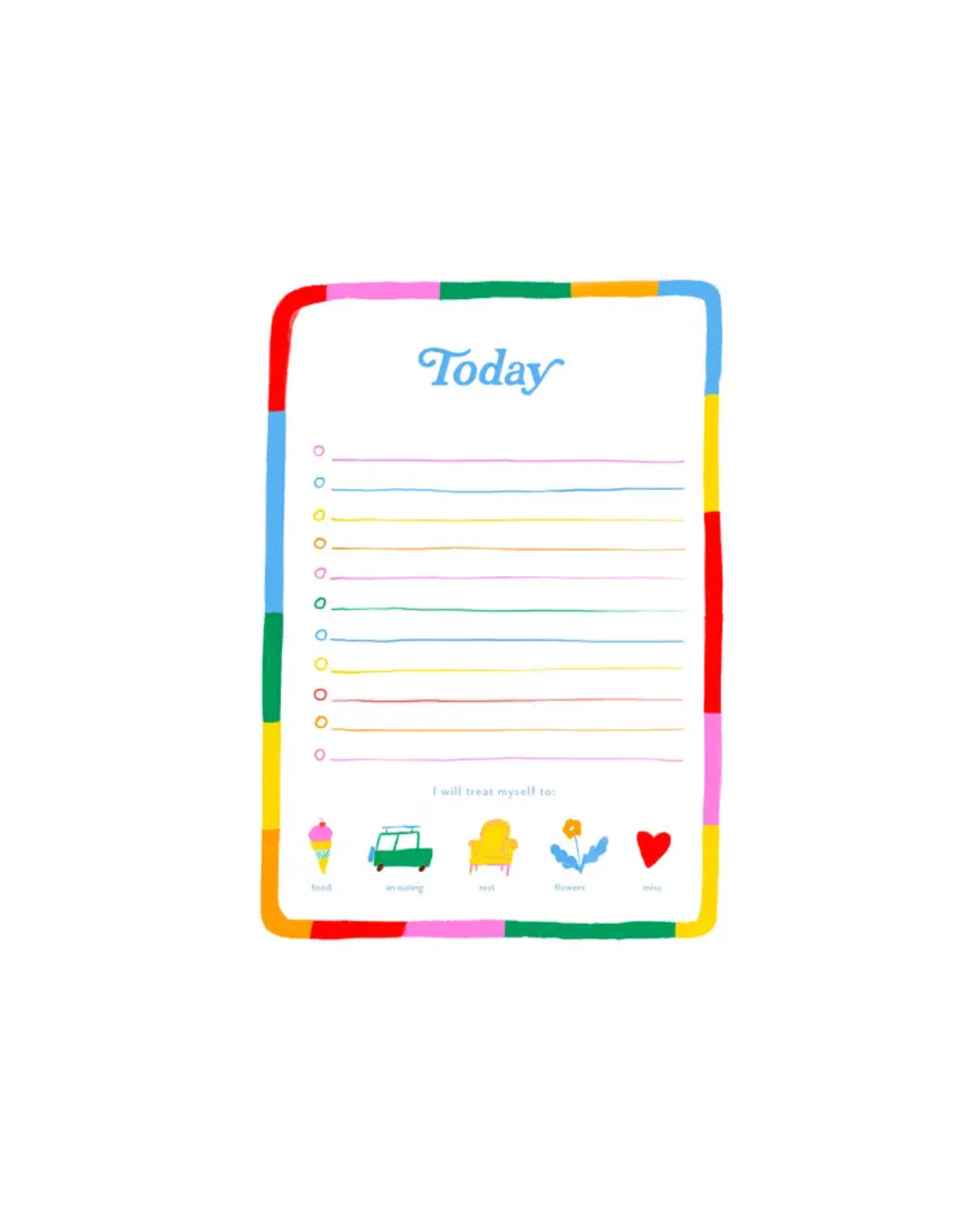 Today Rainbow Notepad