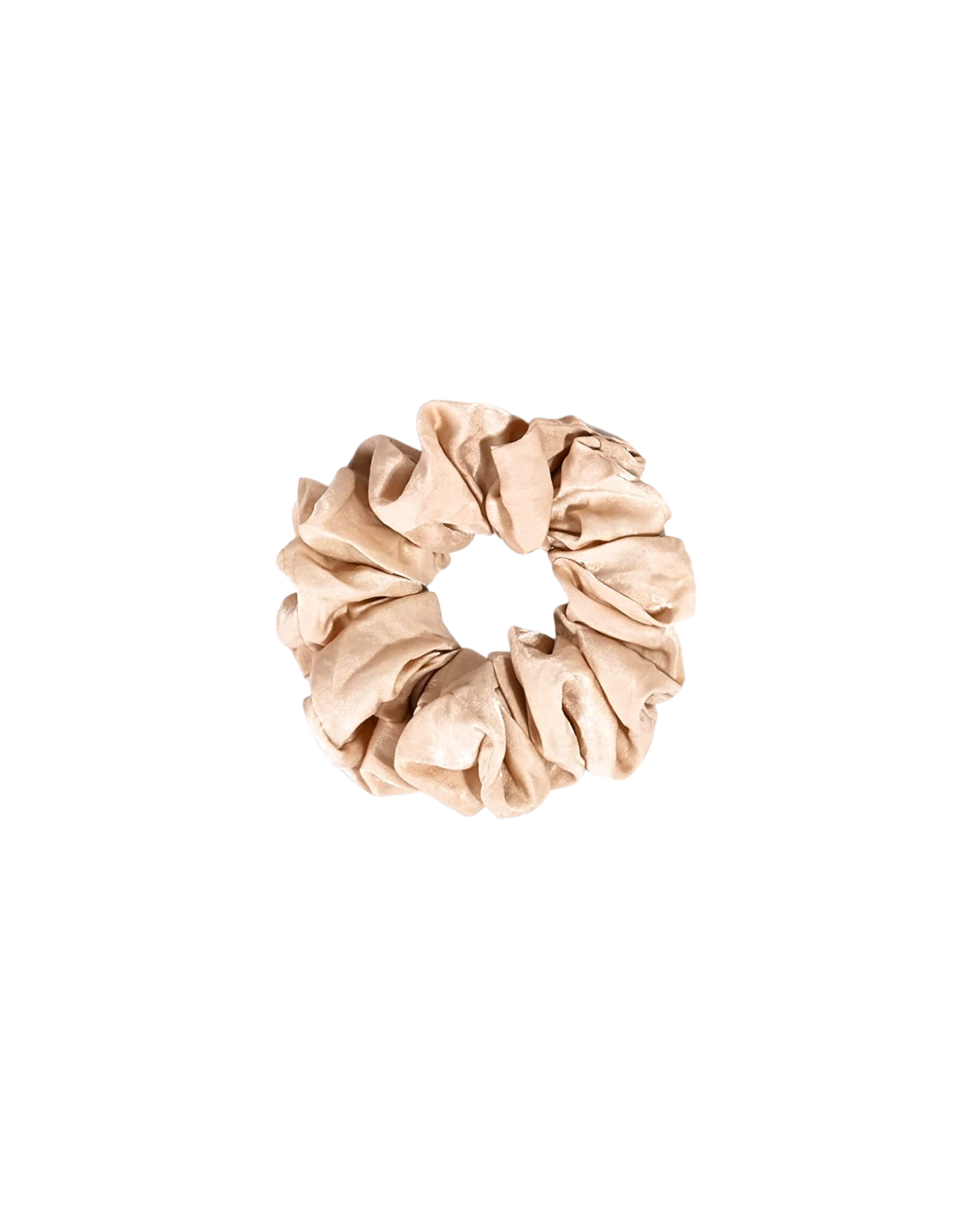 Single tan scrunchie