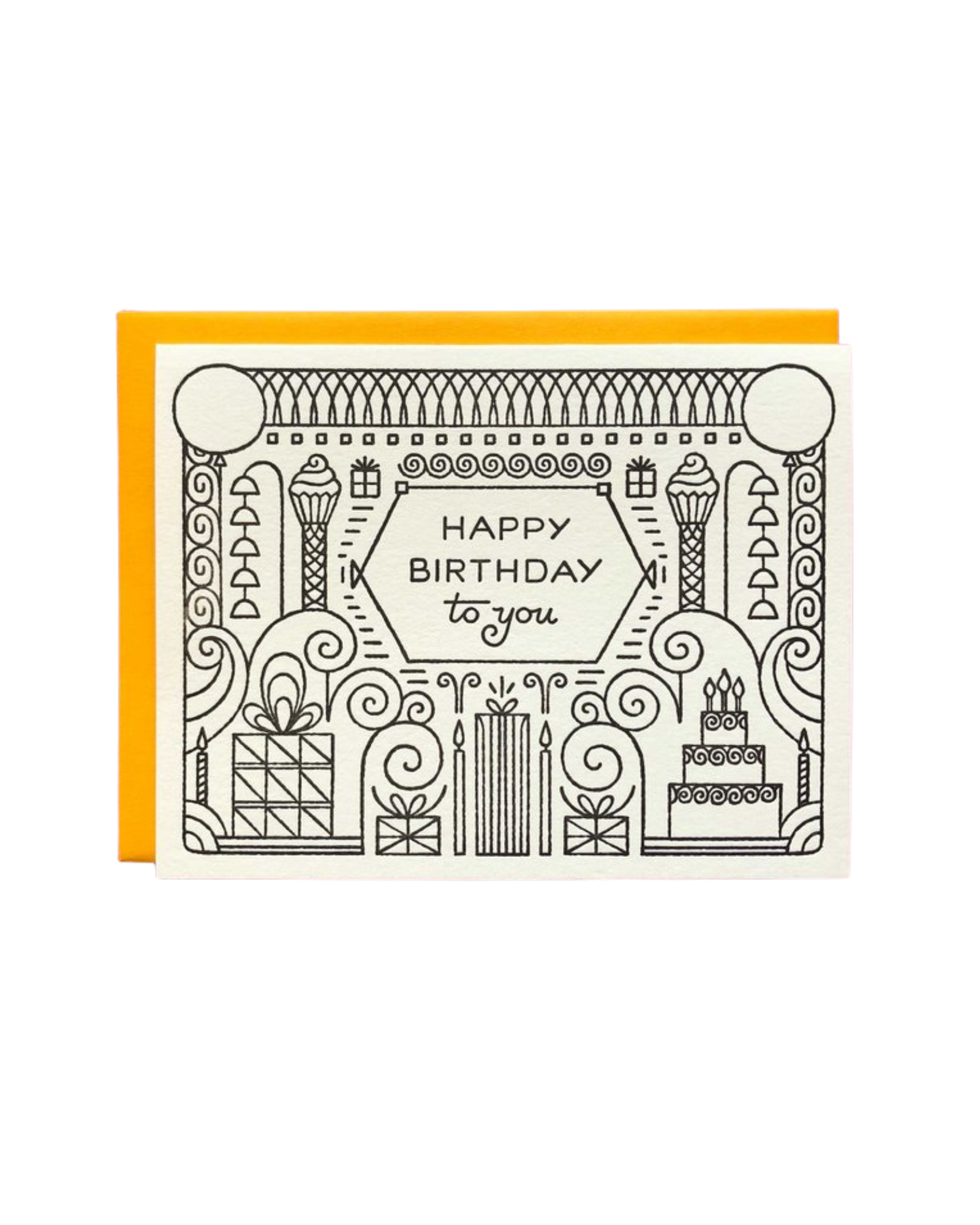 Deco Birthday Greeting Card