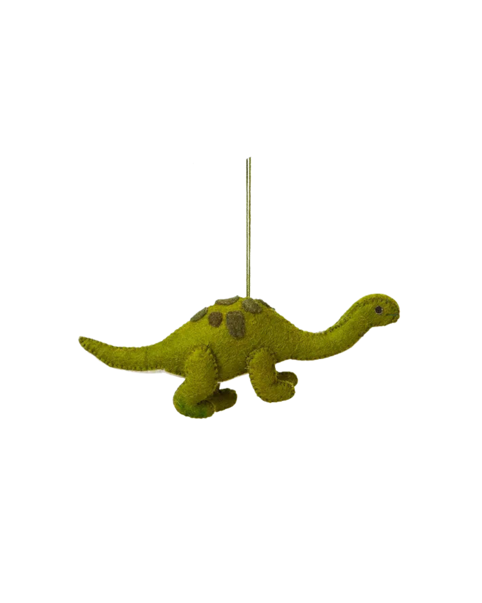 Green Brontosaurus Felt Ornament