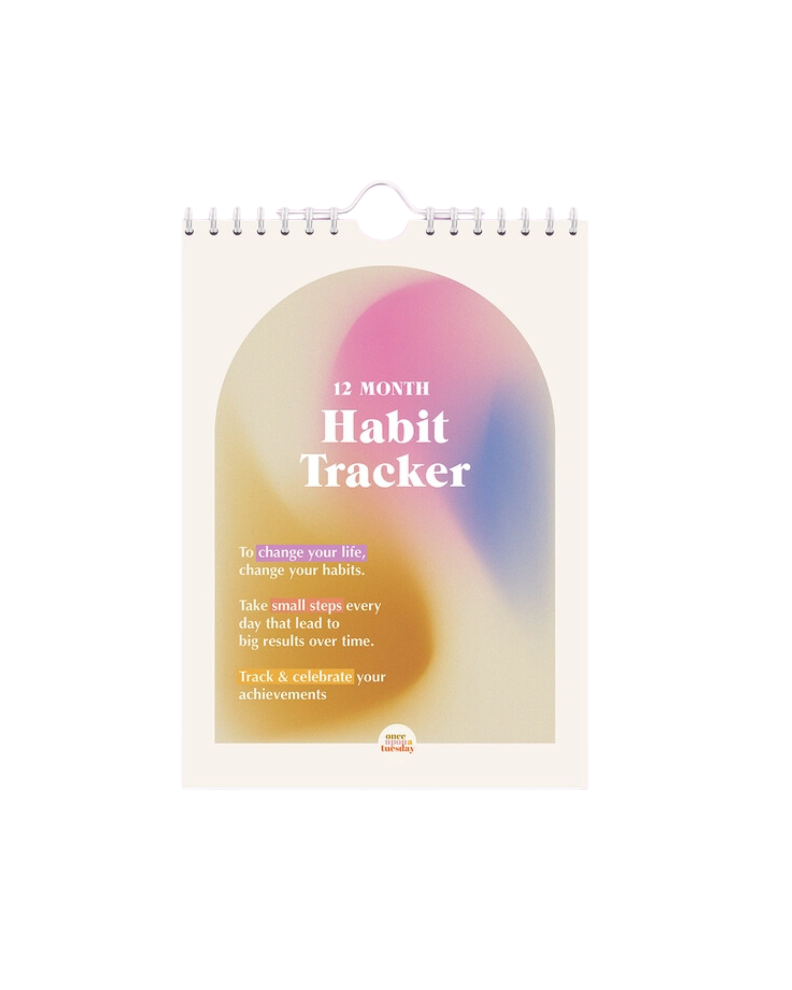 Habit Tracker, Habit Tracker Journal, Habit Tracker Calendar, Spiral Bound  and Hanger.