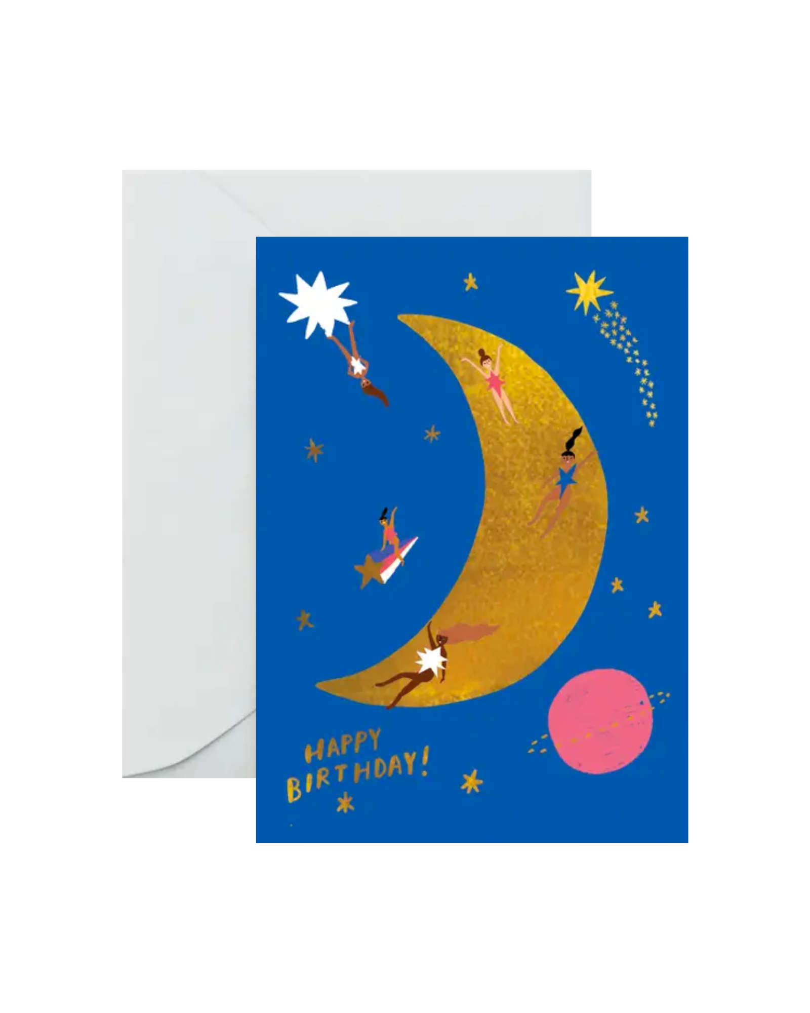 Moon Landing Birthday Greeting Card