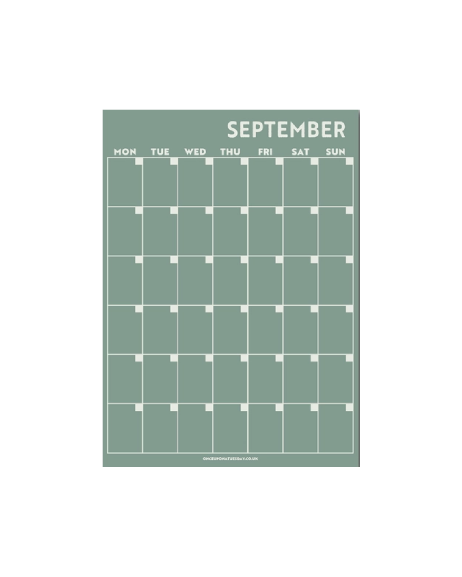 Surf Monthly Undated A3 Wall Planner