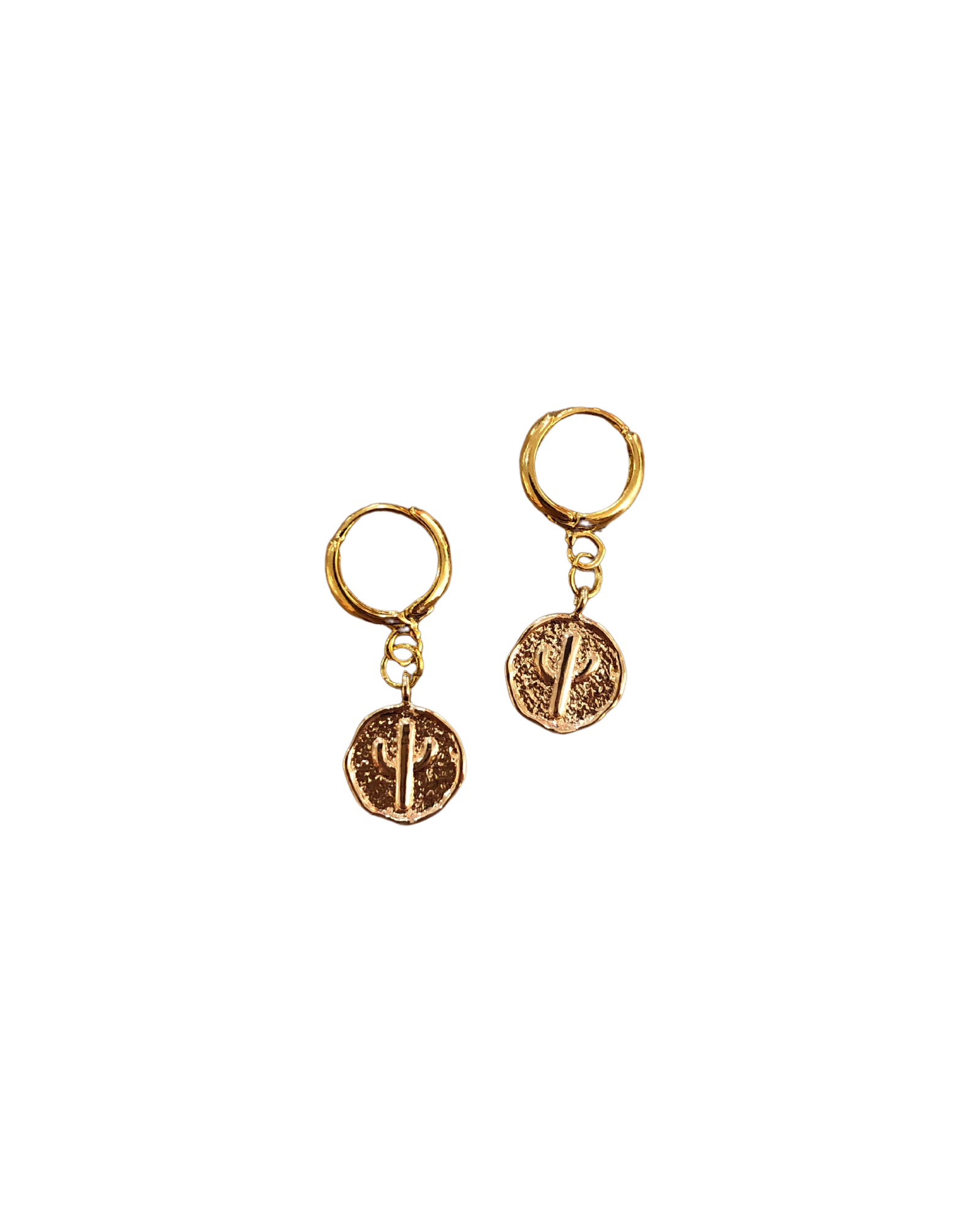 Cactus Huggie Earrings