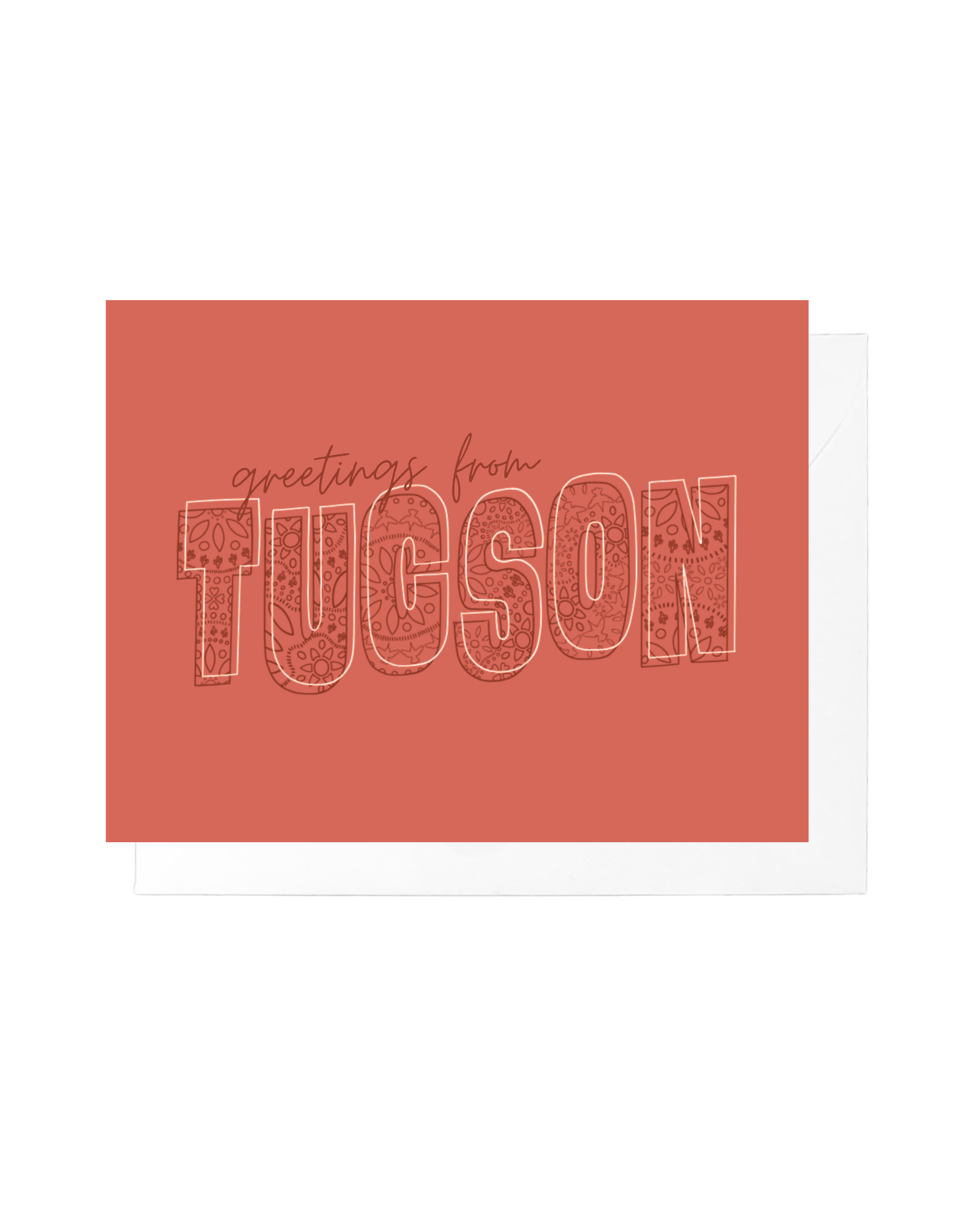 Greetings from Tucson Papel Picado Greeting Card