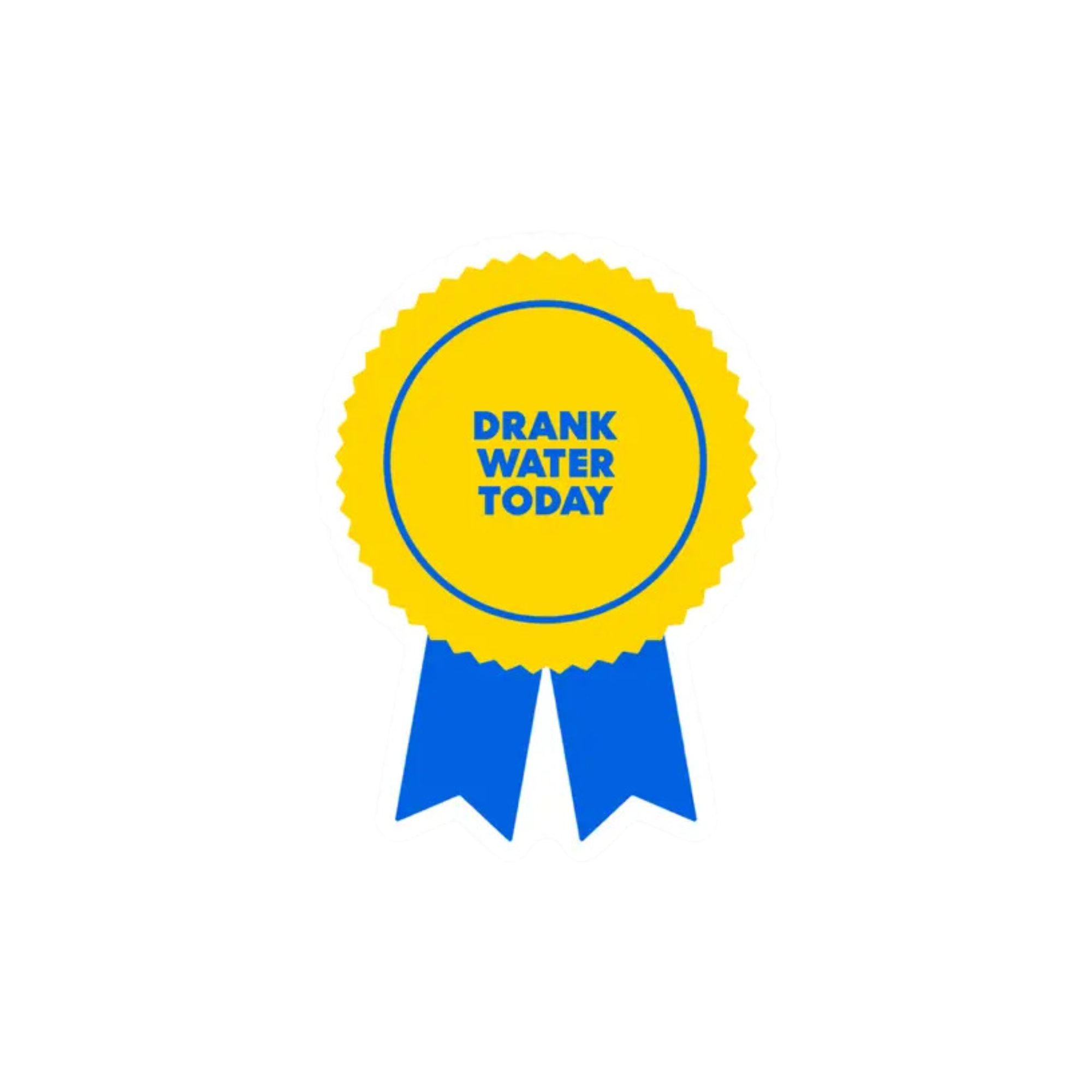Drank Water Today Award Vinyl Sticker