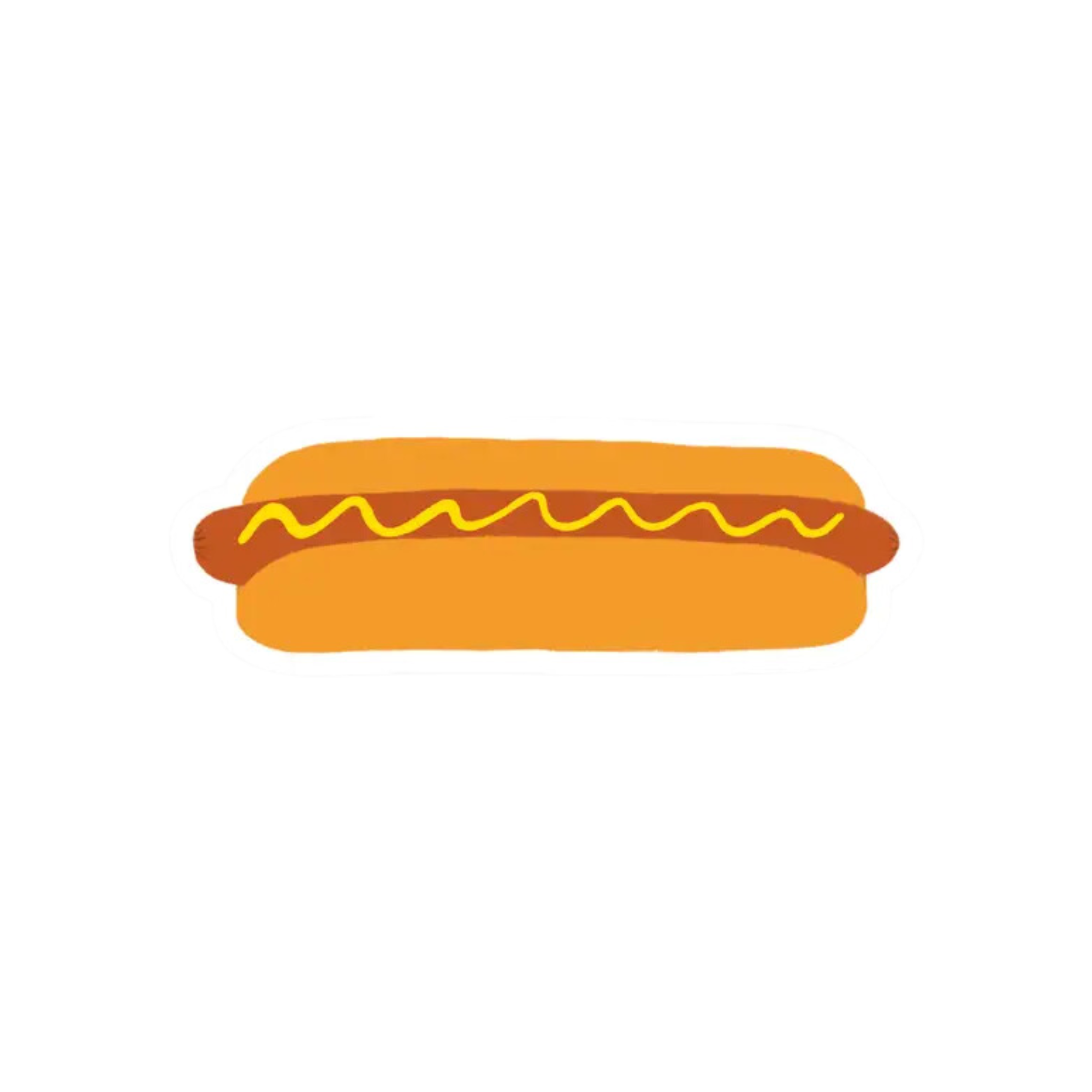 Hot Dog Vinyl Sticker