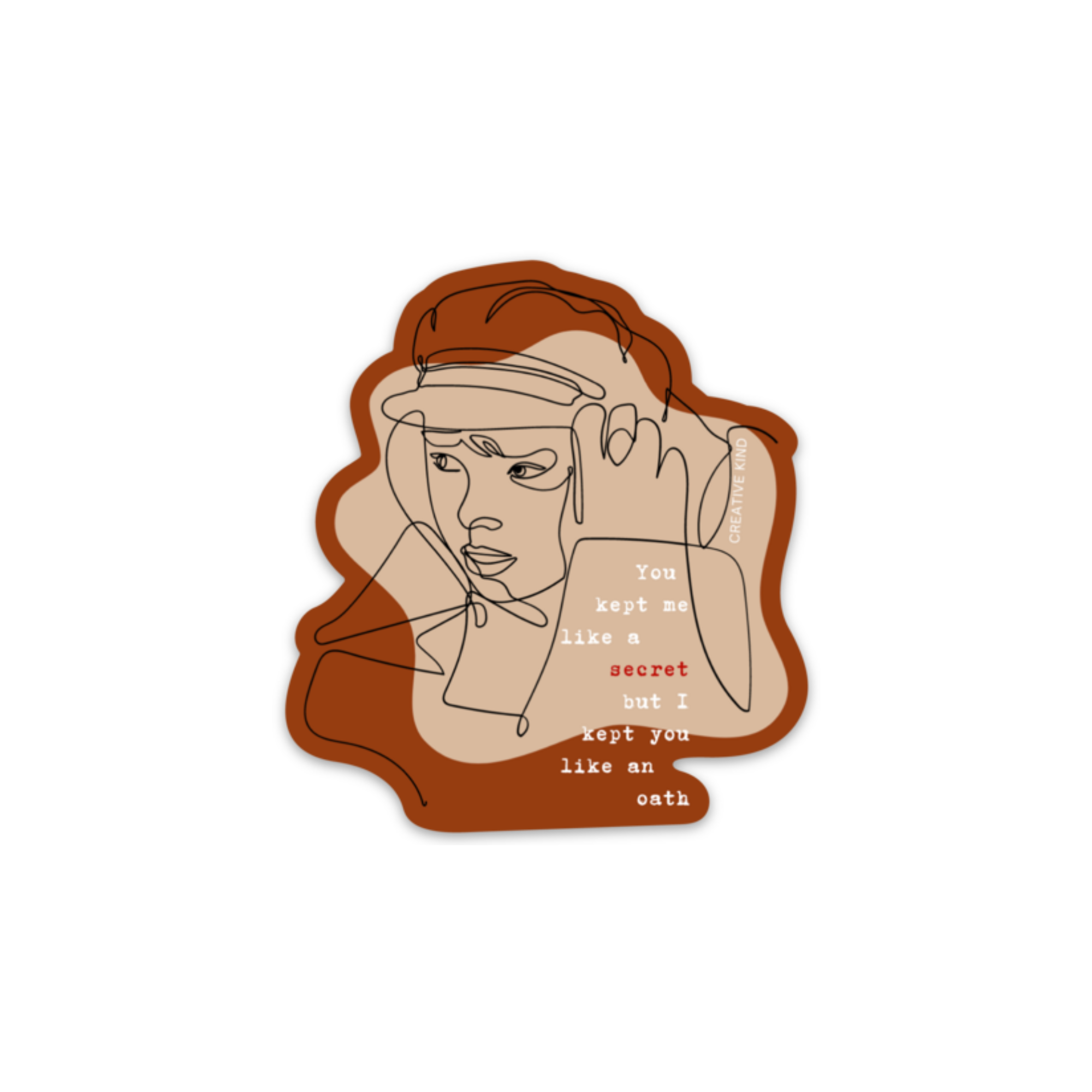 Kept You Like an Oath Vinyl Sticker