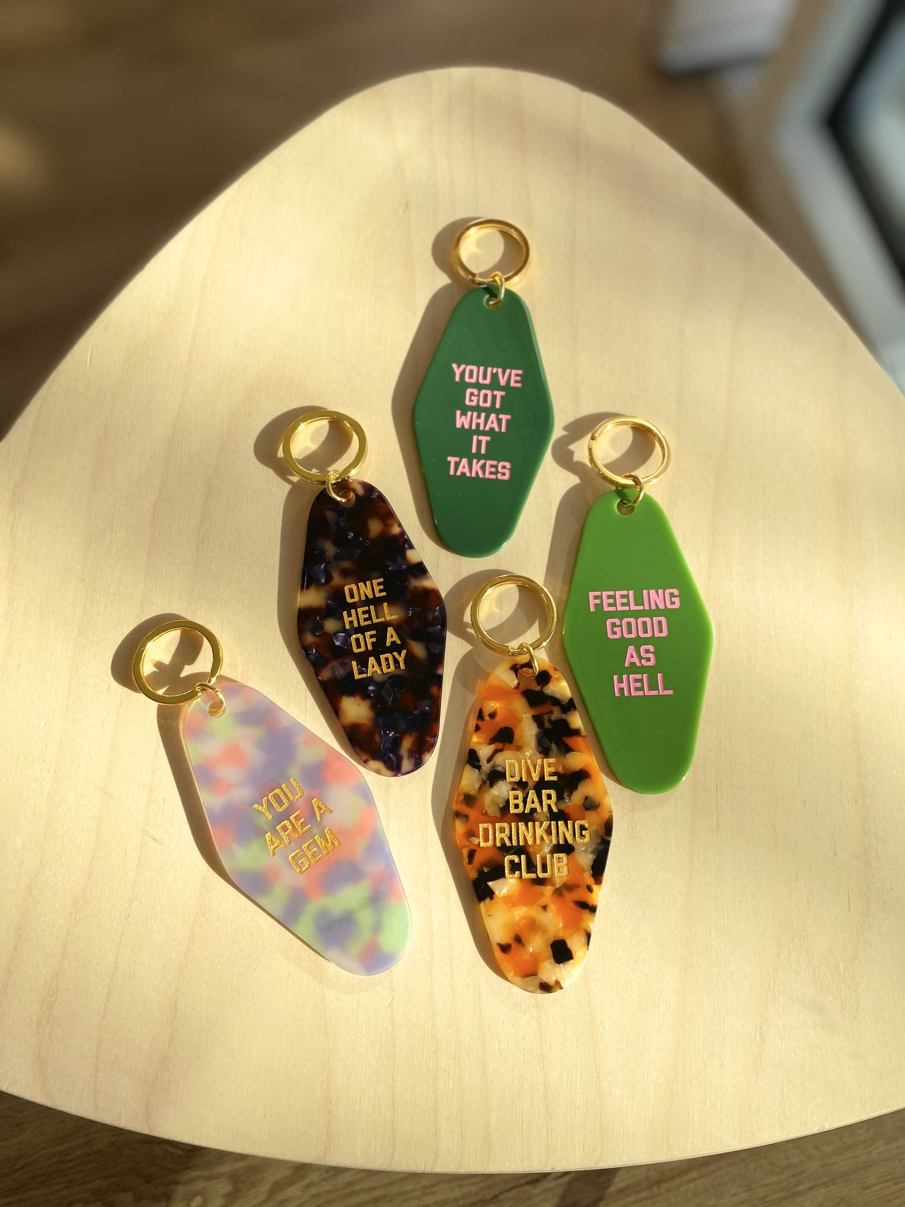 Dive Bar Drinking Club Keychain