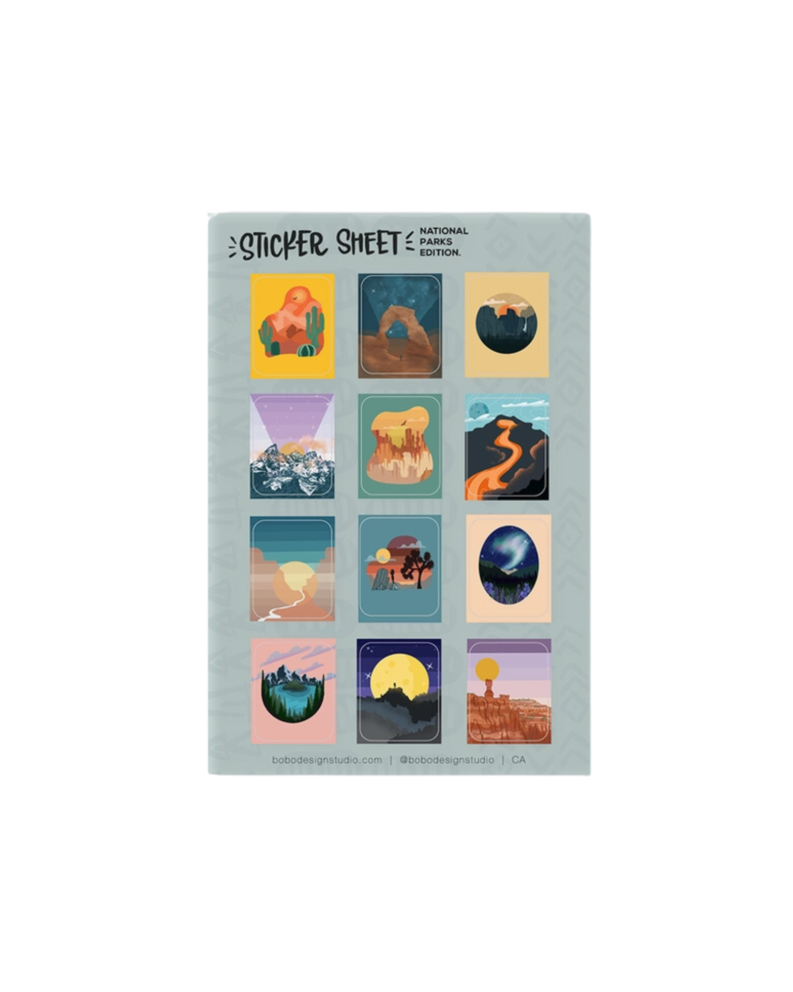 National Parks Sticker Sheet