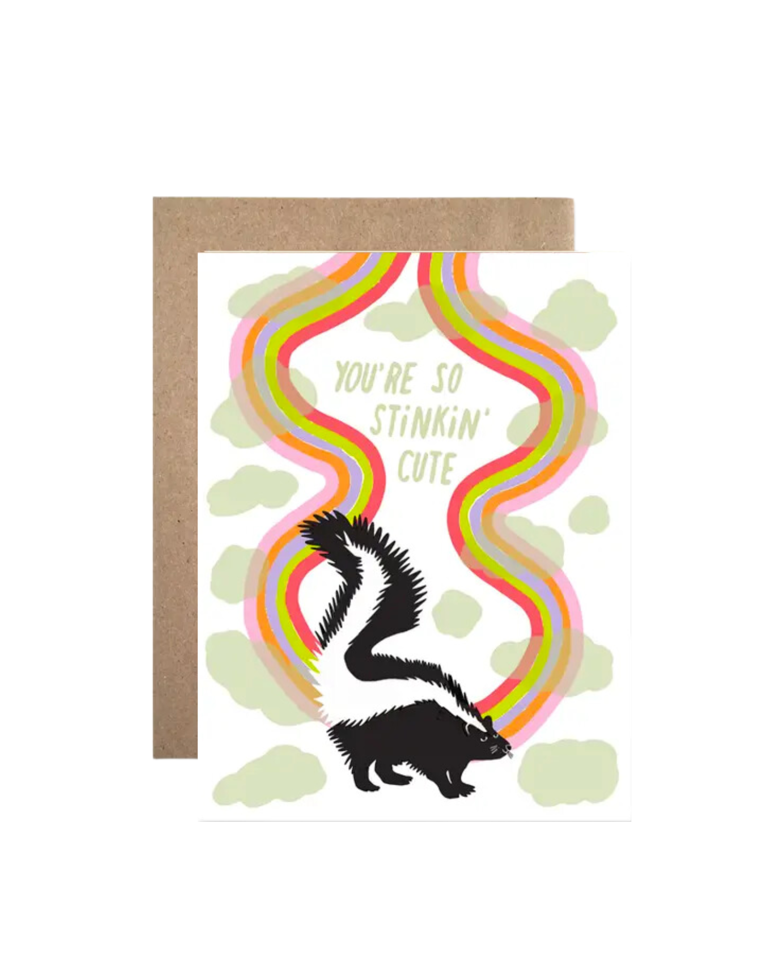 Stinkin' Cute Skunk Greeting Card