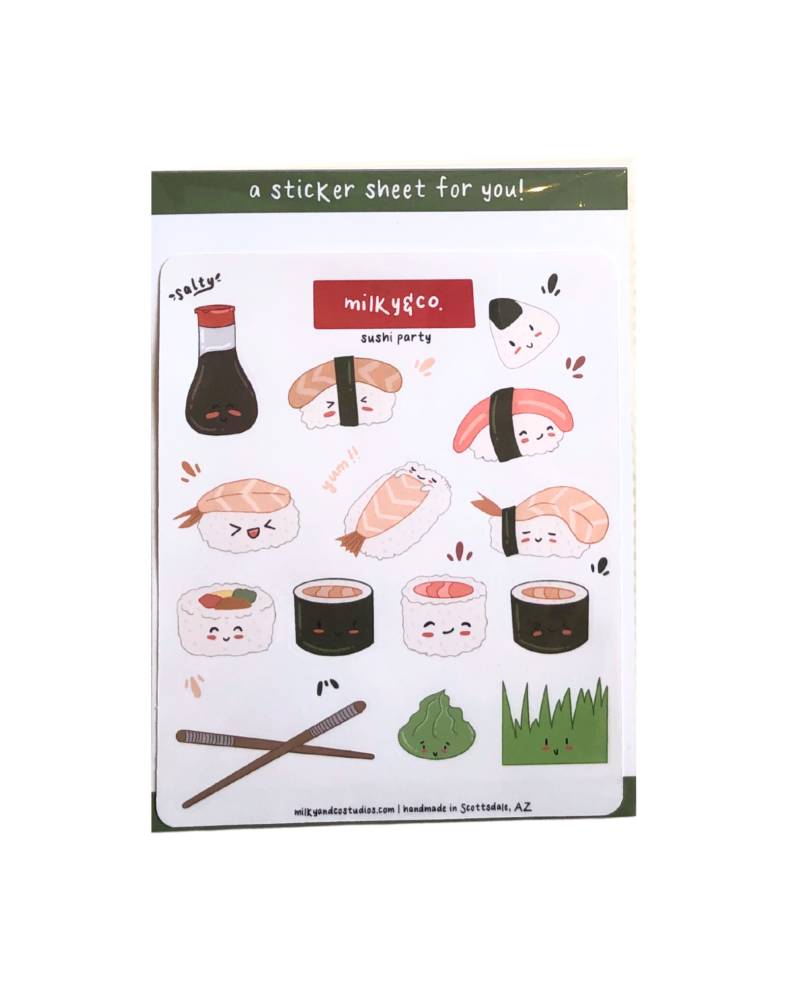 Sushi Party Sticker Sheet