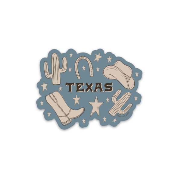 Texas Sketch Vinyl Sticker
