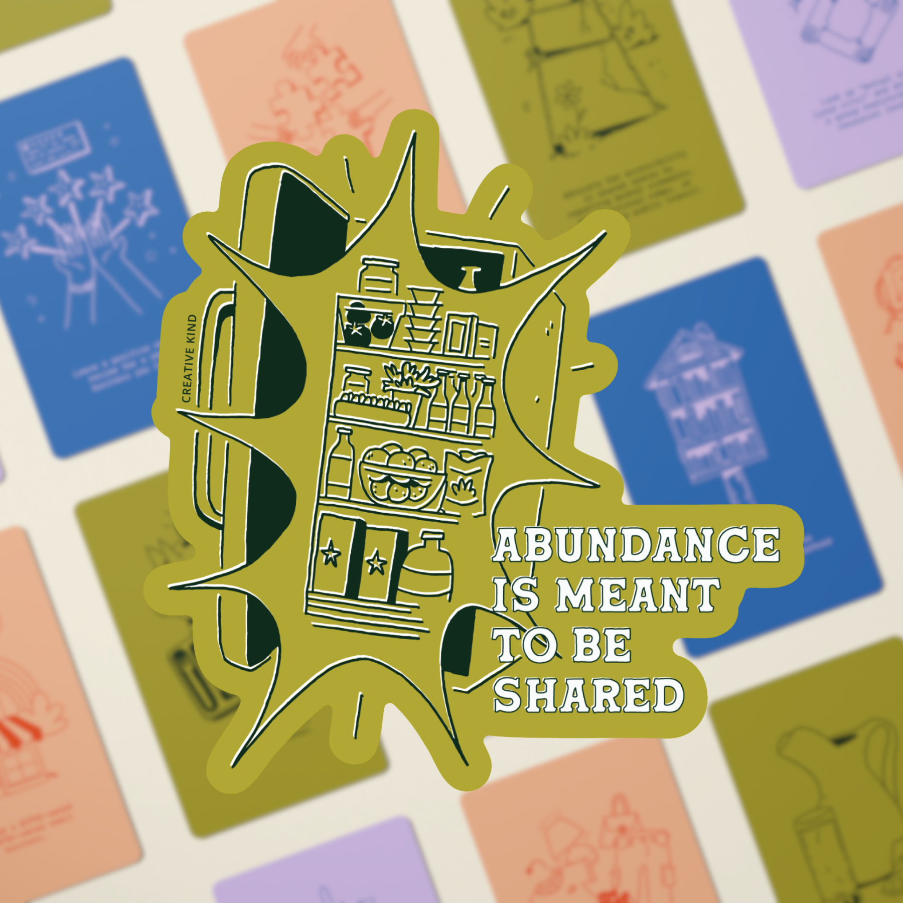 Abundance Community Fridge Vinyl Sticker