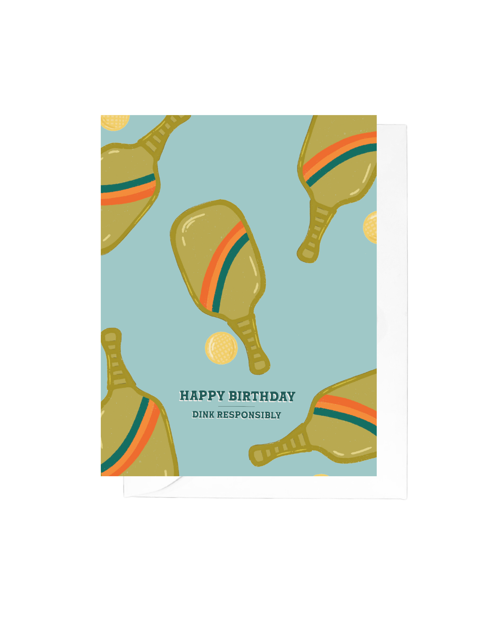 Pickleball Birthday Greeting Card