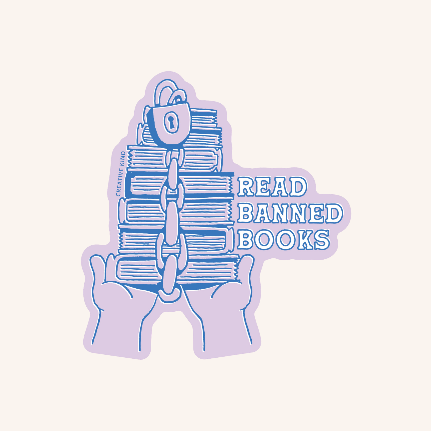 Read Banned Books Vinyl Sticker