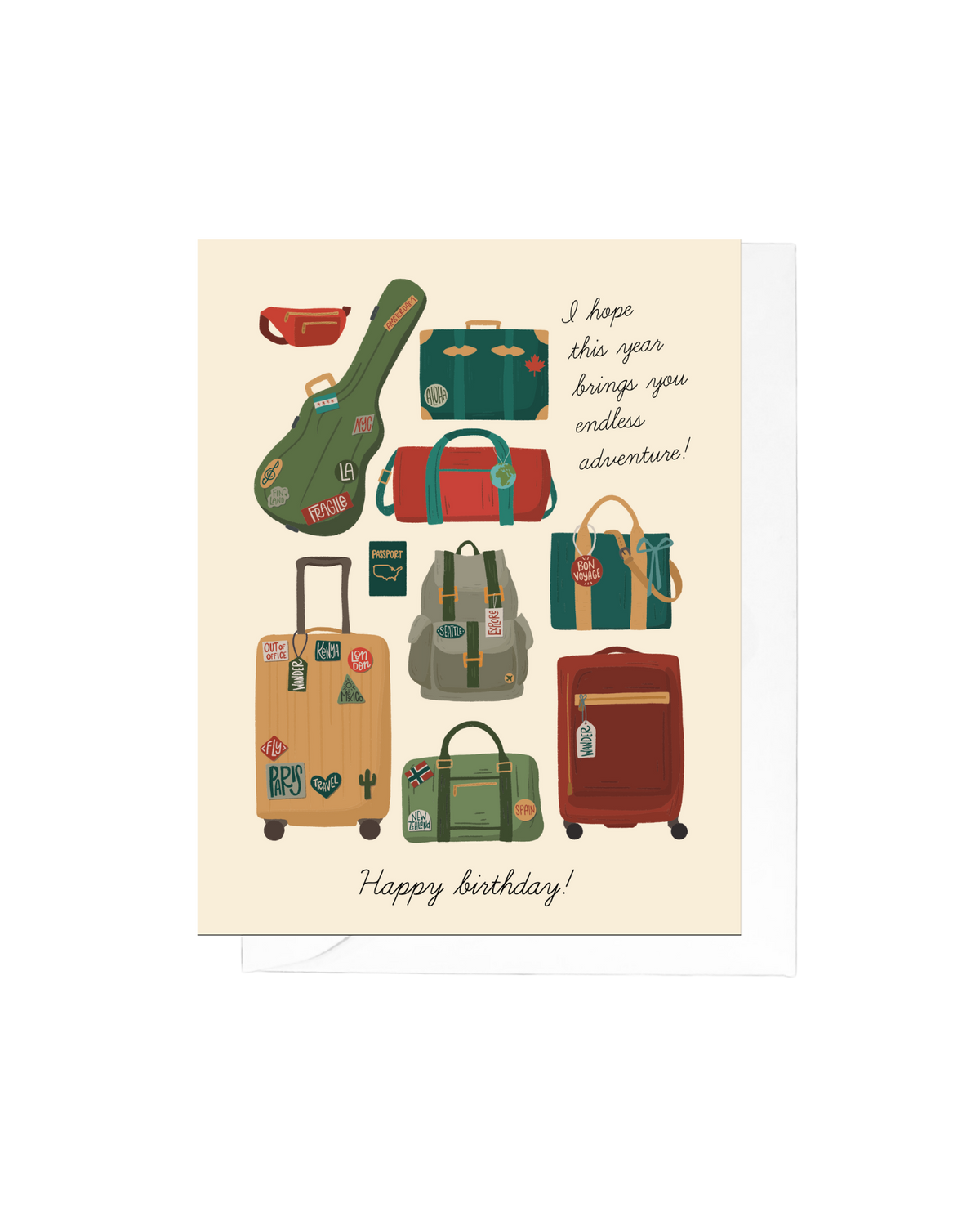 Birthday Adventure Greeting Card – Travel Card