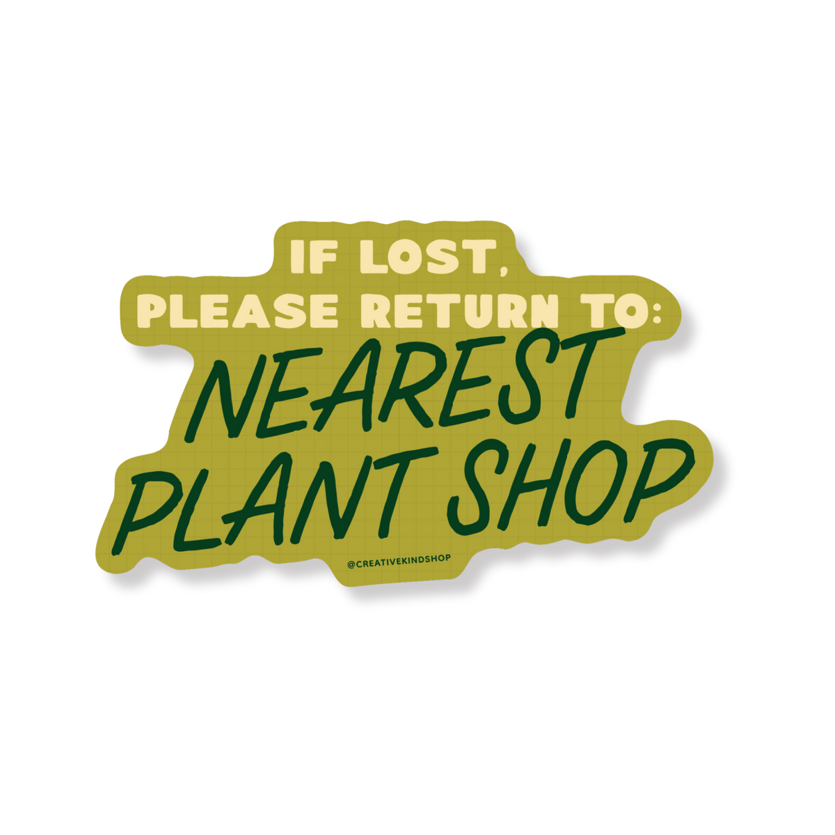 If Lost Plant Shop Vinyl Sticker
